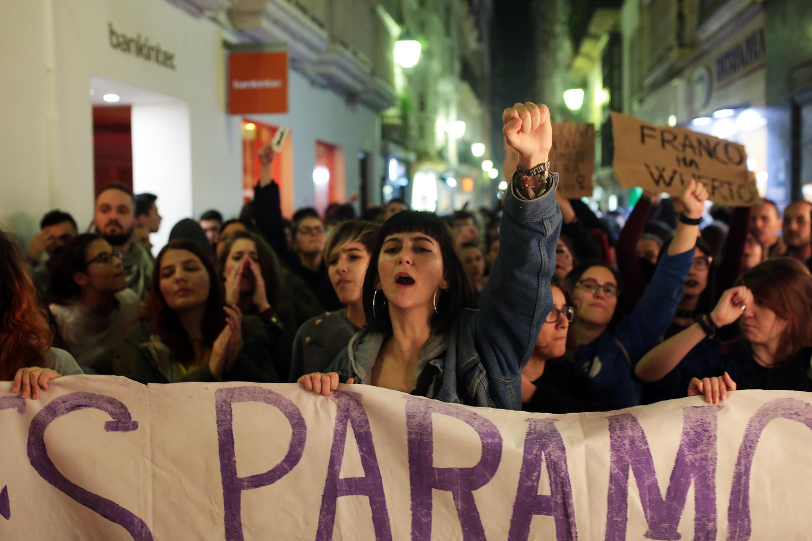 Manifestación contra Vox en Cádiz