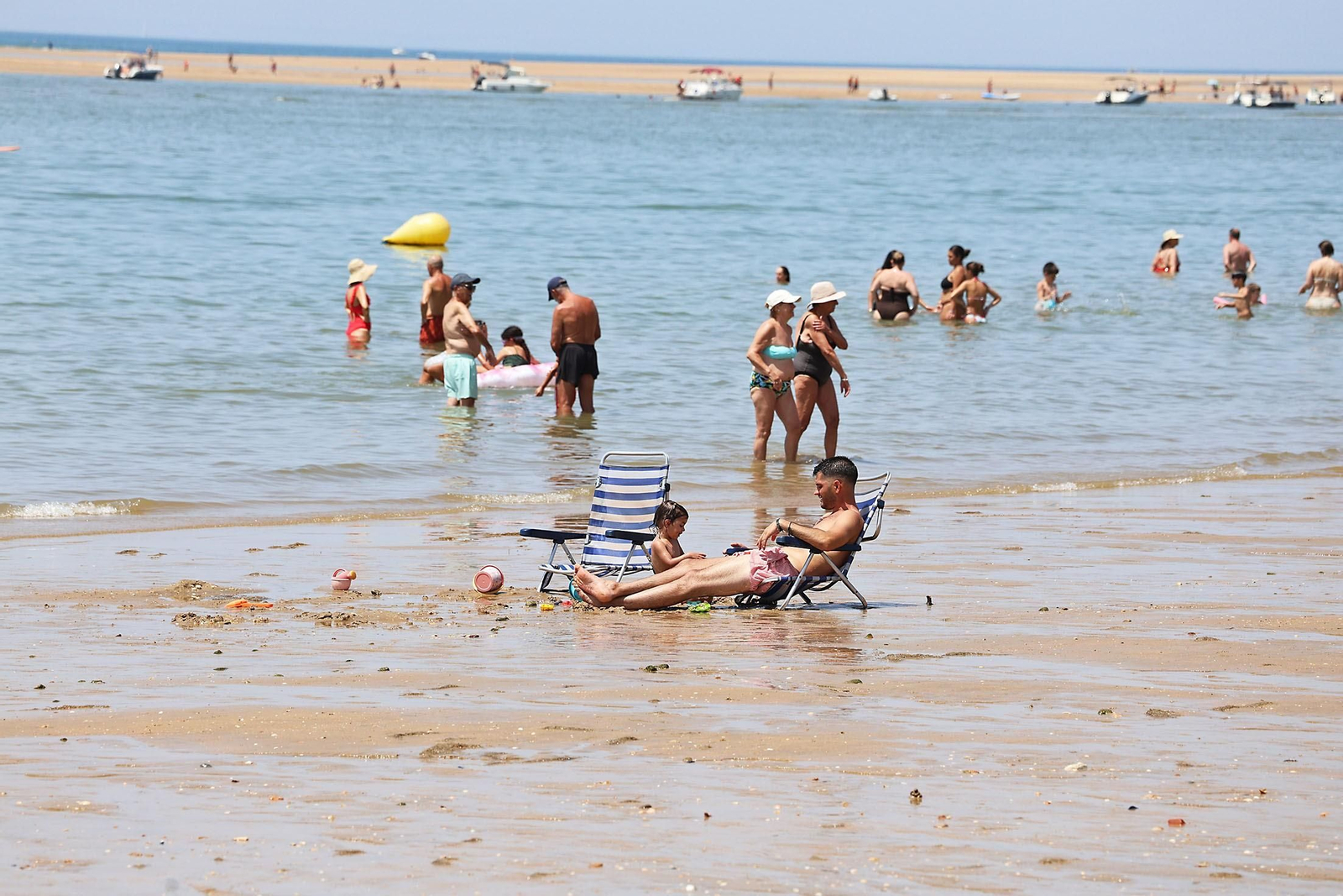 Una playa de Huelva este verano.