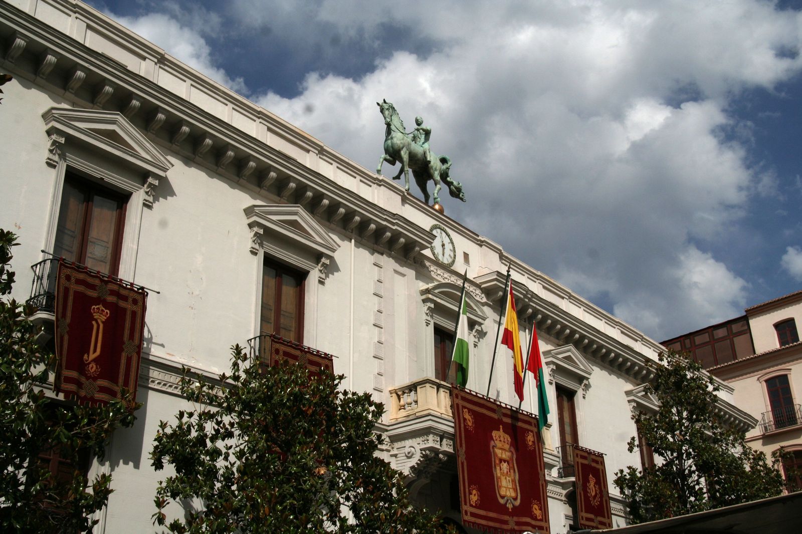 Fachada de la sede del Ayuntamiento de Granada en la Plaza del Carmen