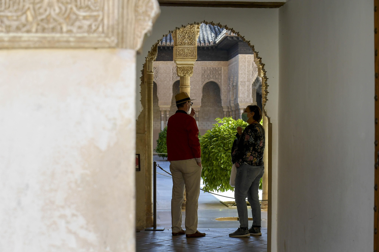 Visitantes de la Alhambra. Visitantes de la Alhambra.