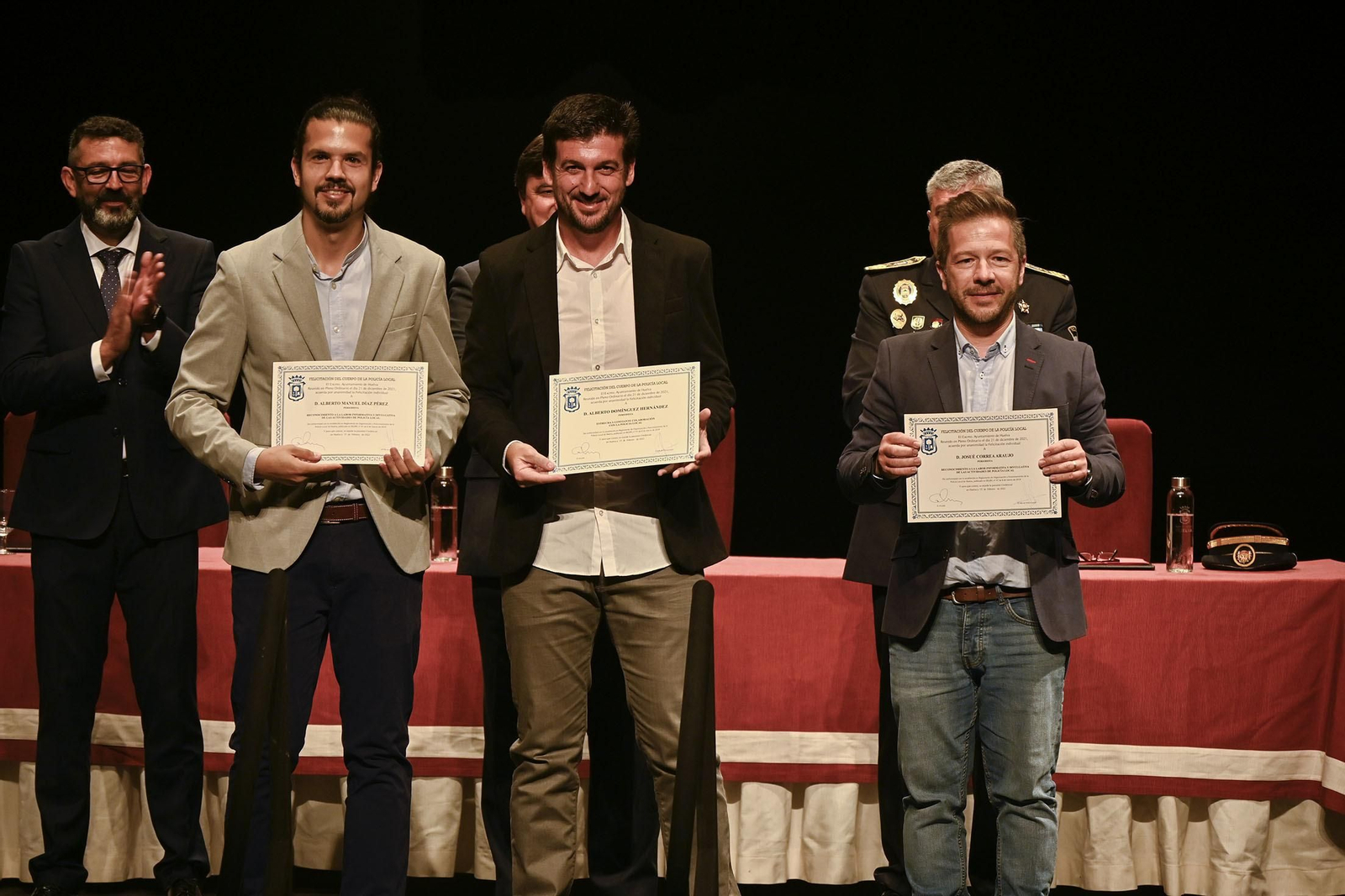 Imágenes del acto del Día de la Policía Local de Huelva