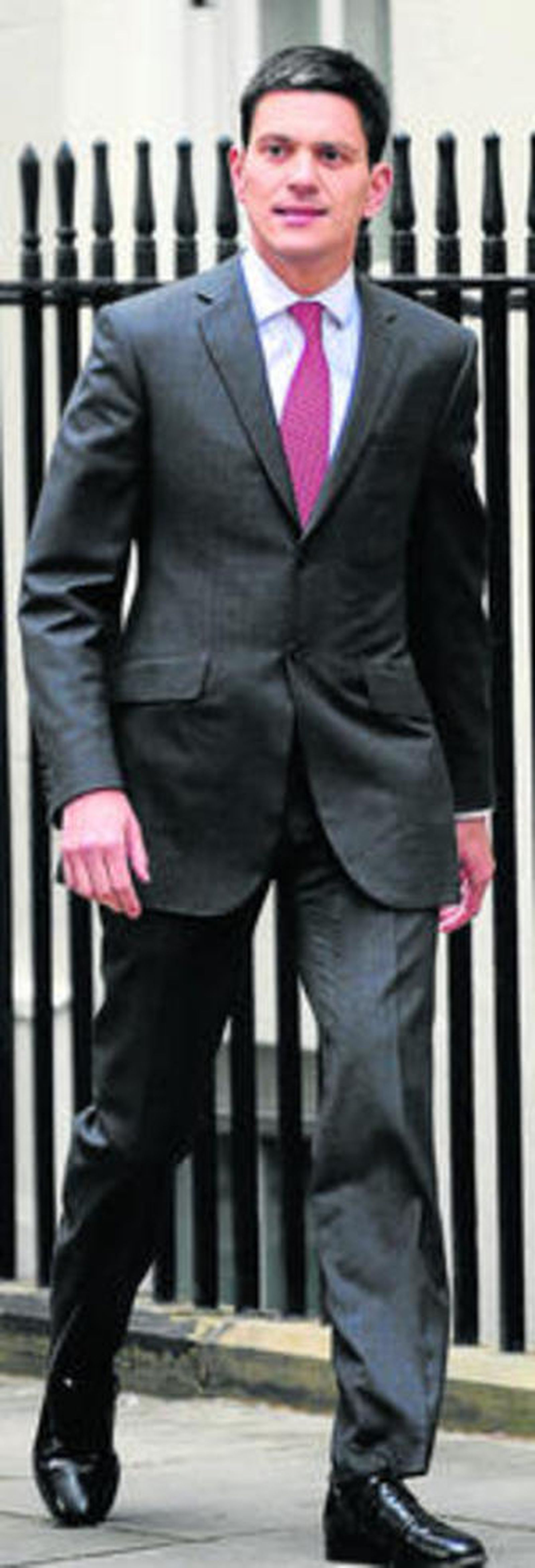 El ex ministro de Exteriores británico David Miliband.