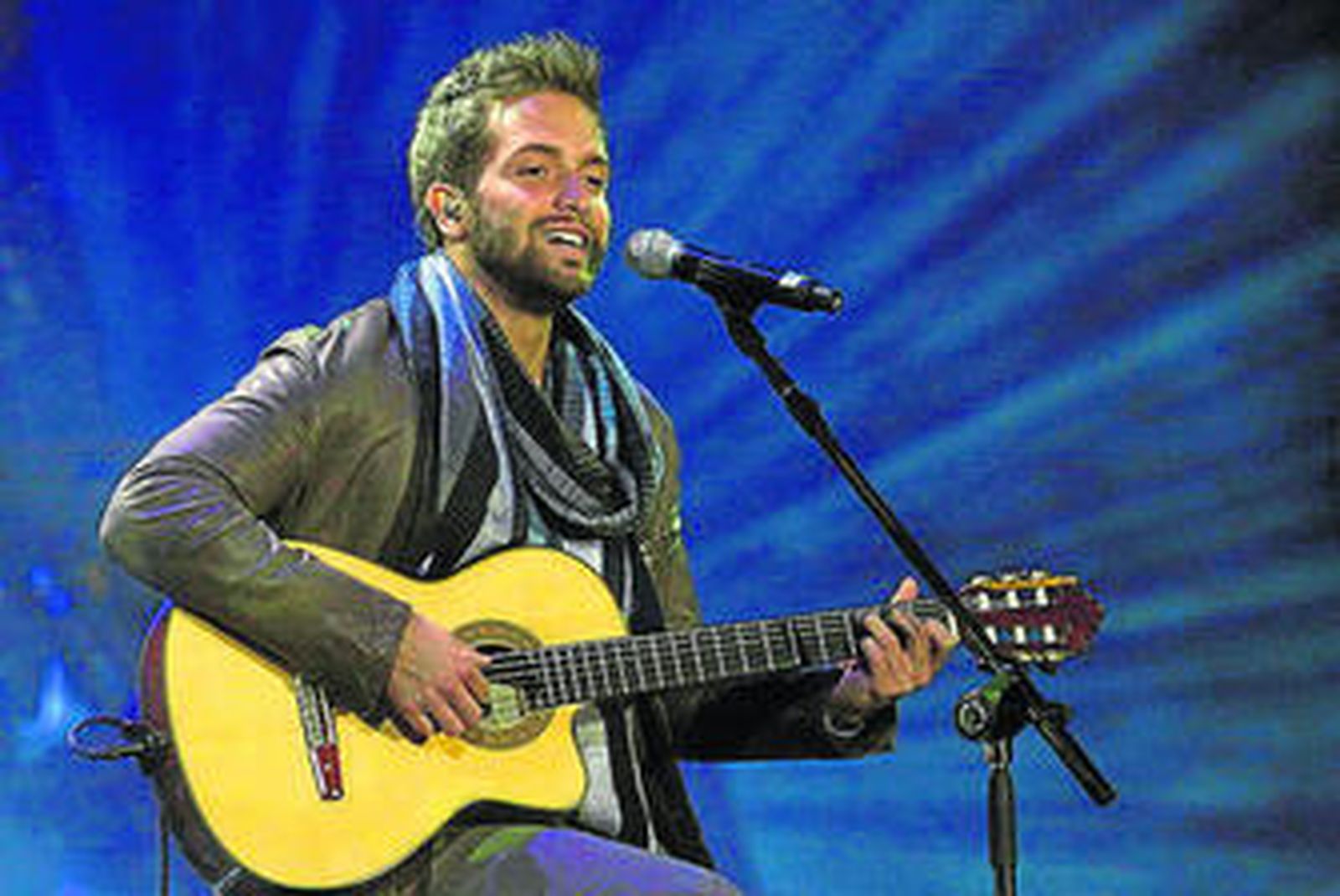 El malagueño, durante su participación en el Festival Viña del Mar, en Chile.