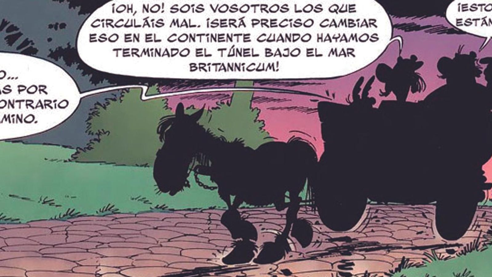 Los galos aprenderán a conducir por la izquierda del camino.