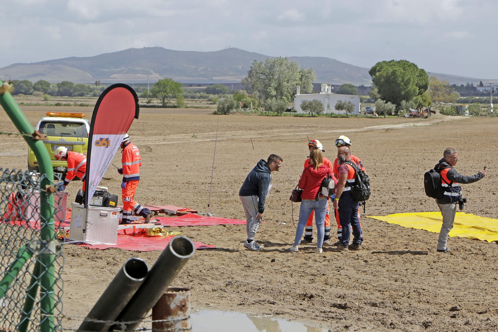 Simulacro de accidente aéreo en el aeropuerto de Jerez
