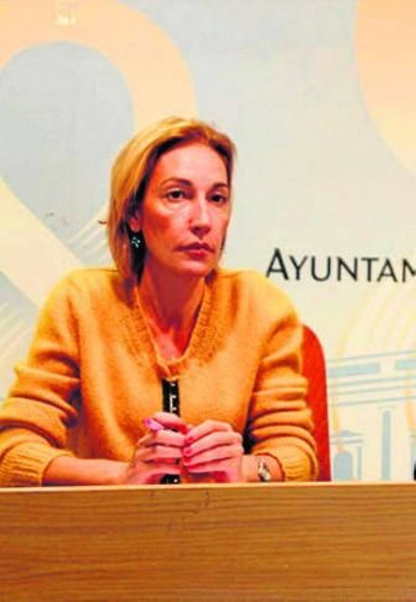 La concejal socialista Susana López, durante una rueda de prensa.