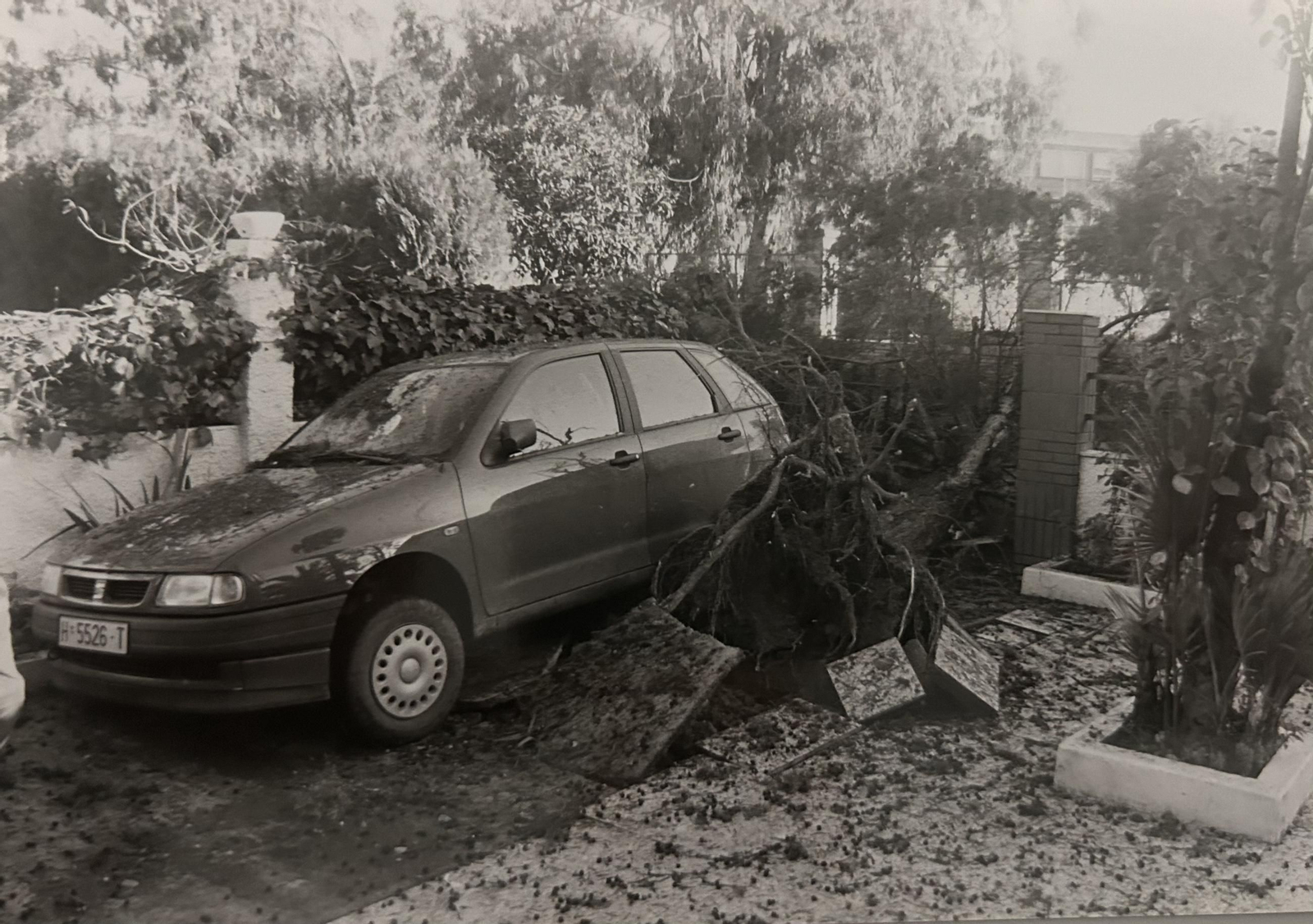 Efectos del temporal e inundaciones de enero de 1996 en Huelva.