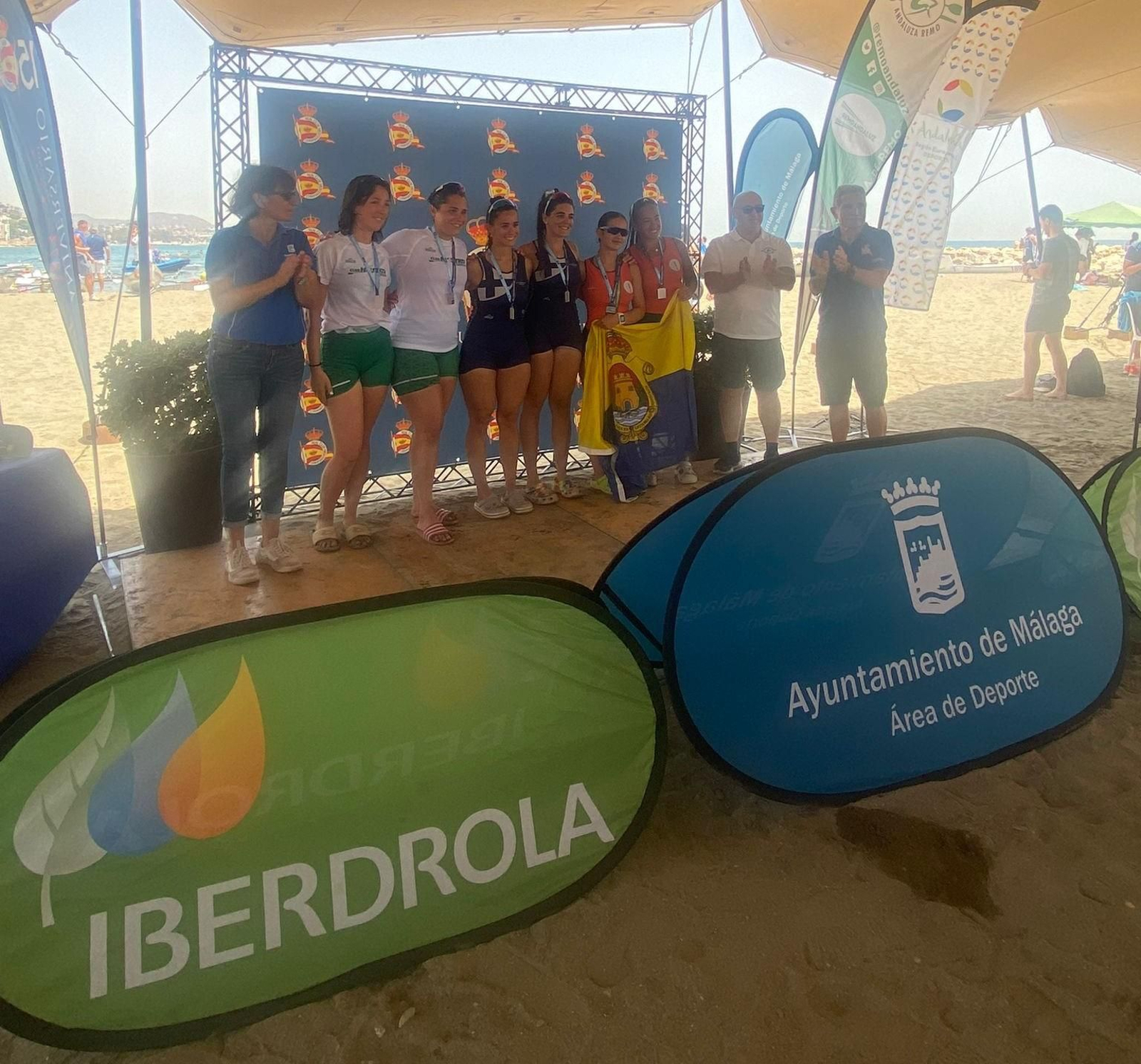 El Open Ciudad de Málaga y Andaluz de remo de mar, para el Real Club Mediterráneo