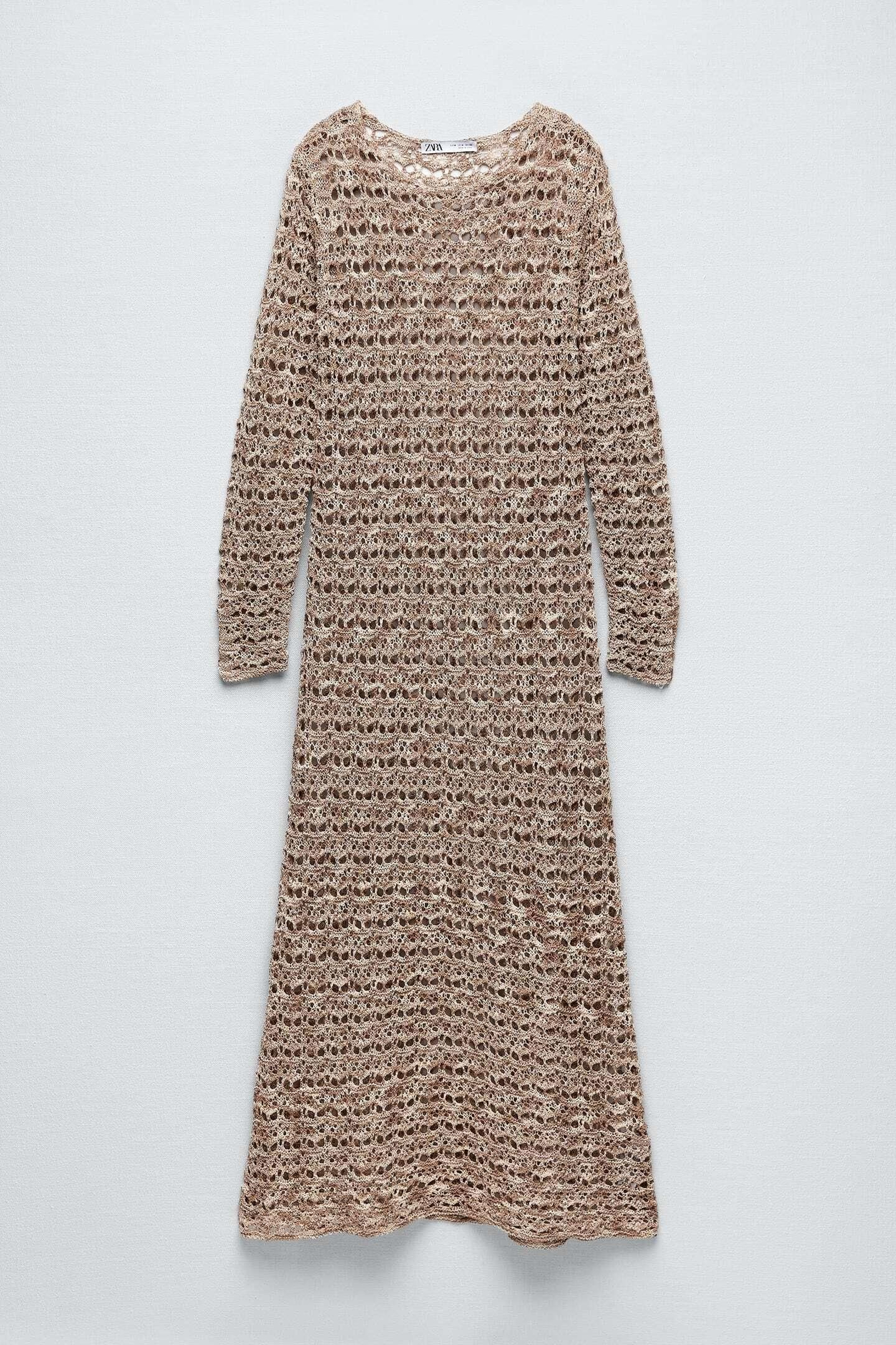 Vestido de crochet de edición limitada de Zara. Vestido de crochet de edición limitada de Zara.