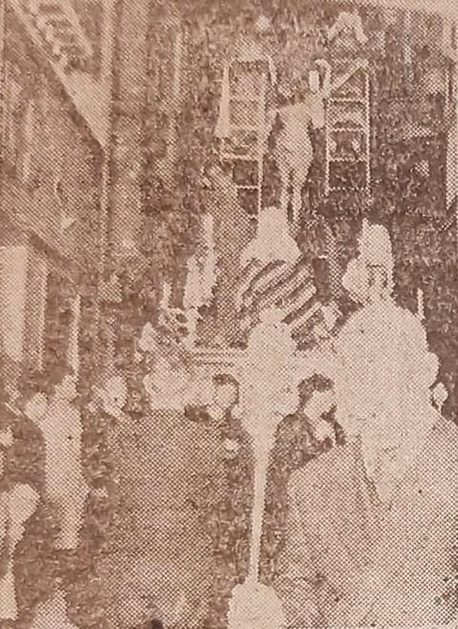 El paso de Descendimiento, en 1946.