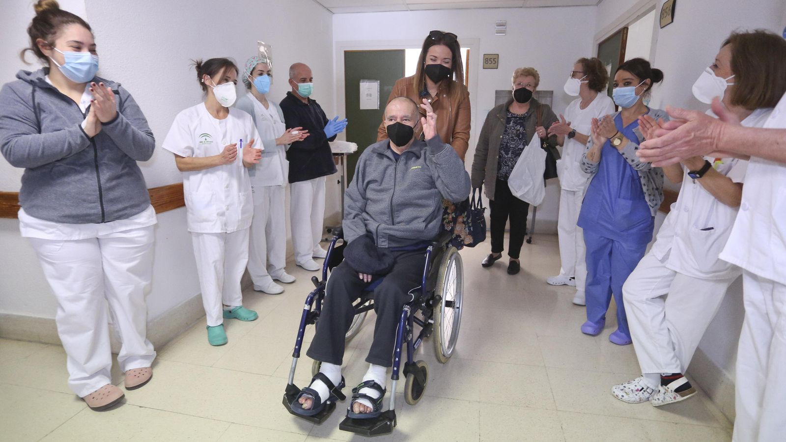 Antonio Domínguez, al recibir el alta.