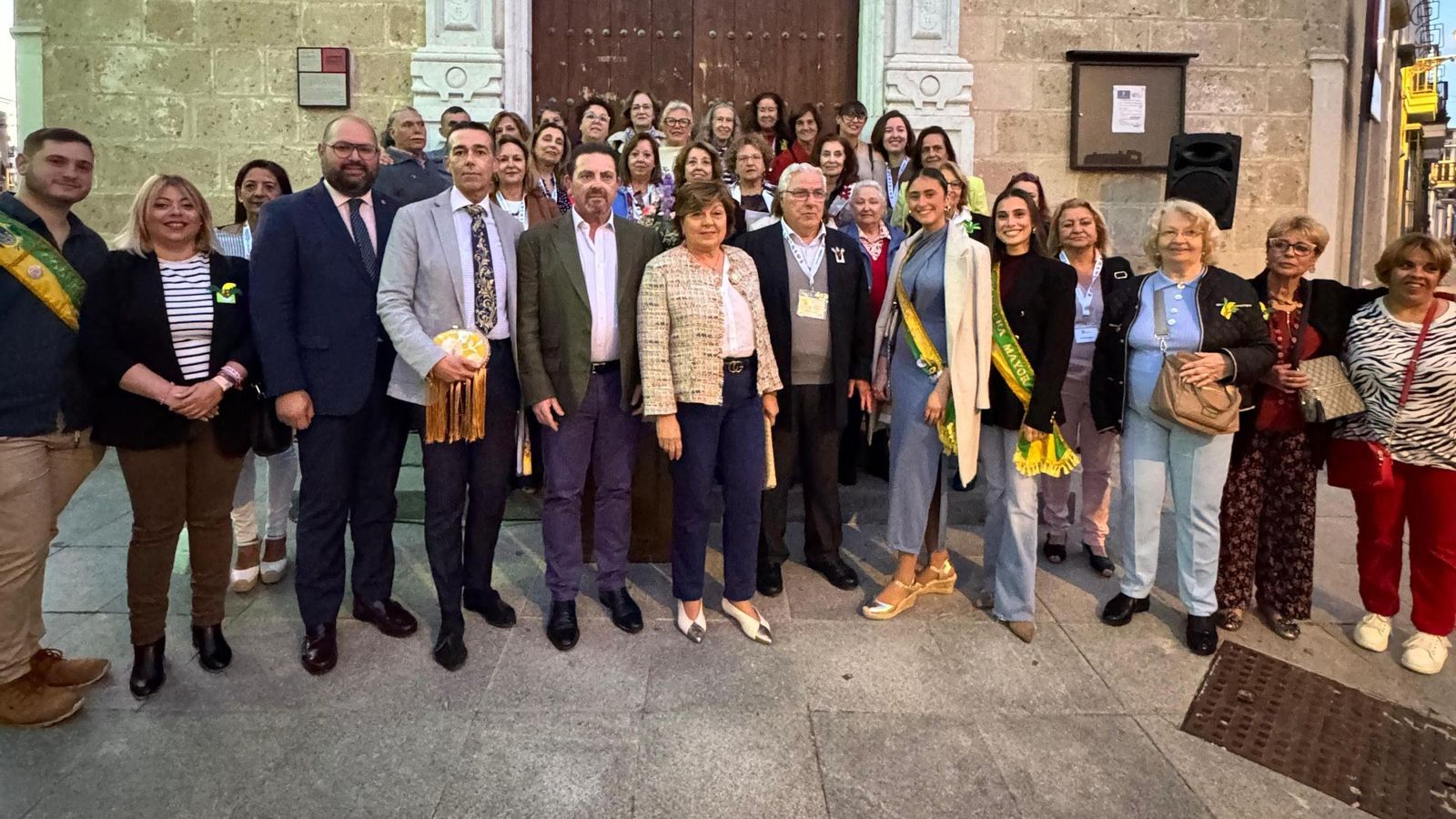 Una imagen del acto inaugural de la Fiesta de los Patios.