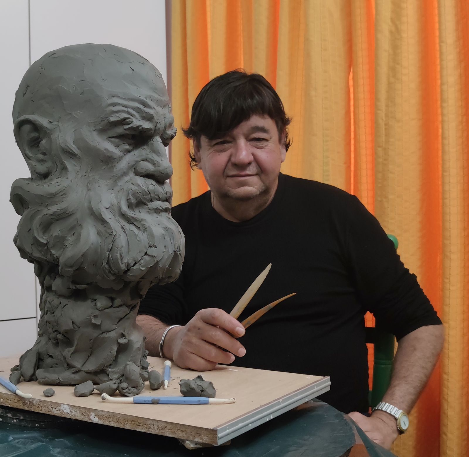 El escultor cordobés José Manuel Belmonte.