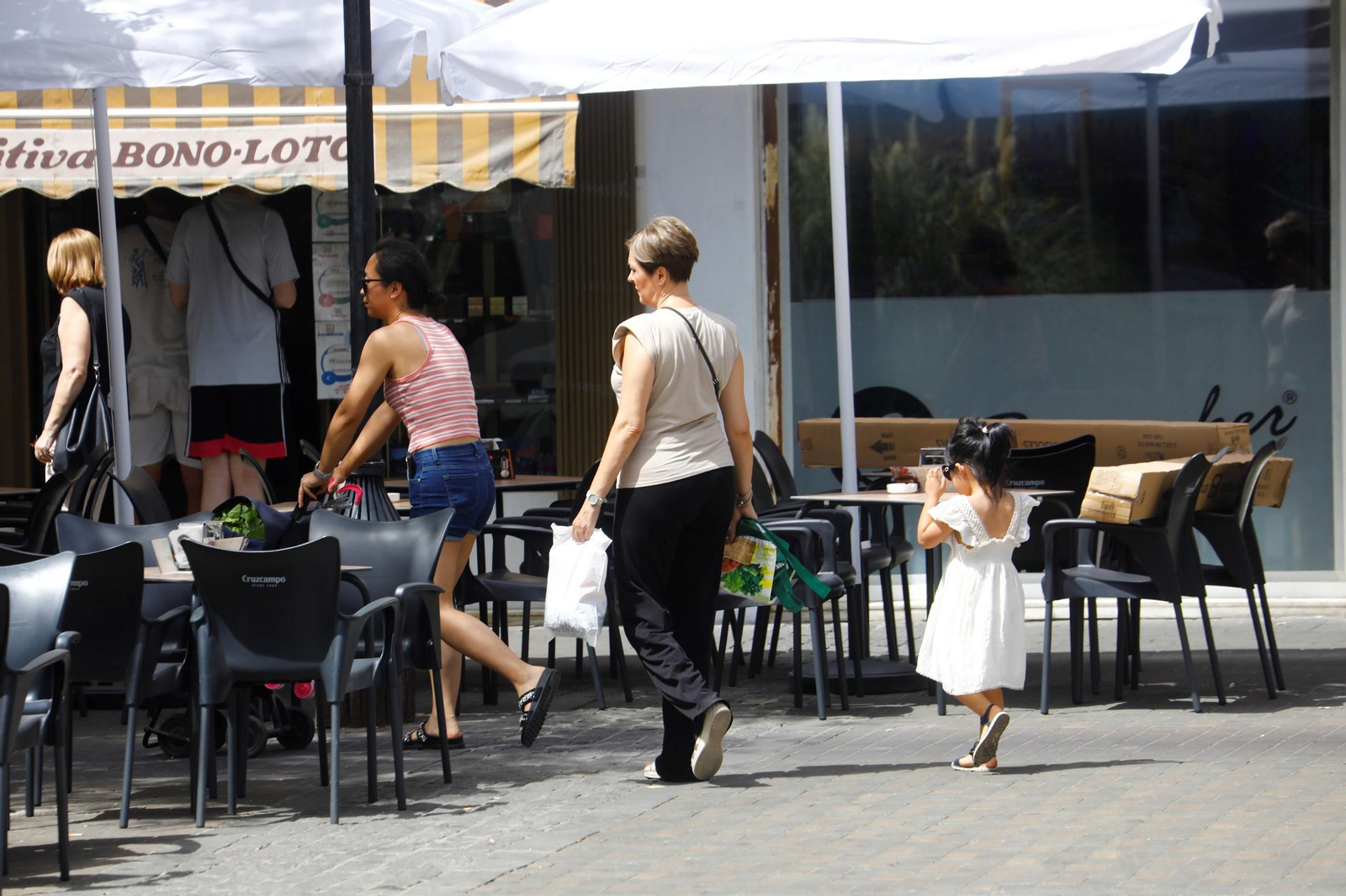 Ambiente en la avenida de Barcelona