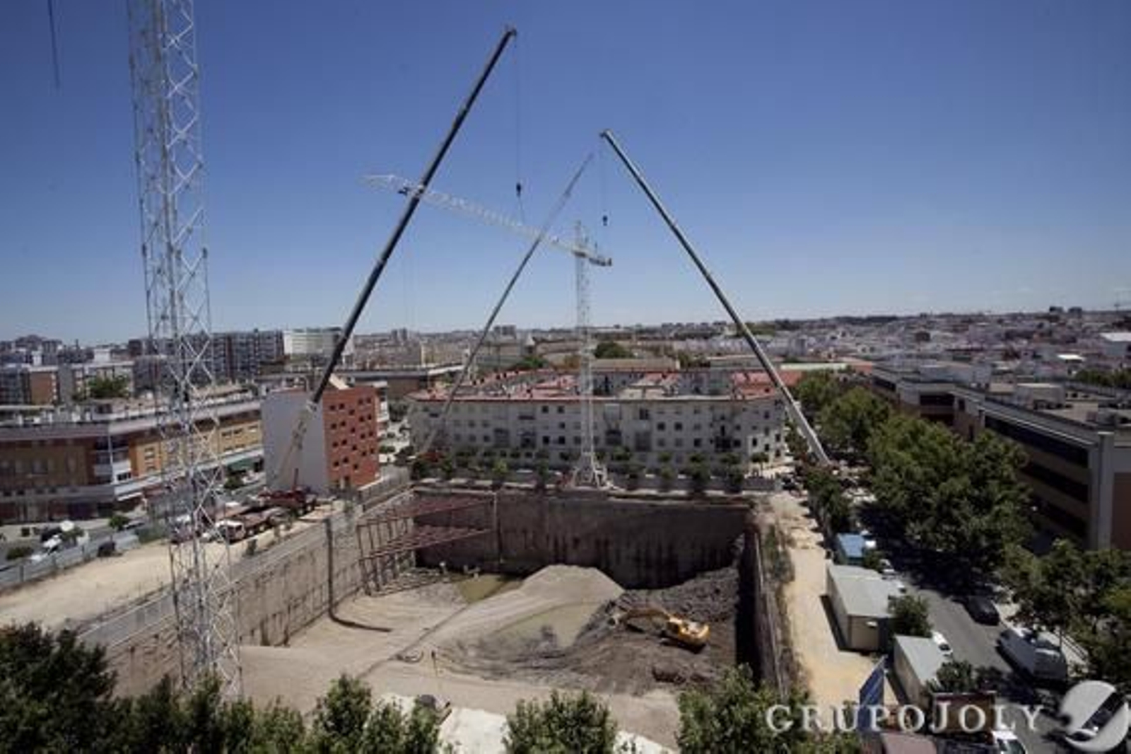 Victa aérea de la zona en obras.

Foto: Jaime Martínez