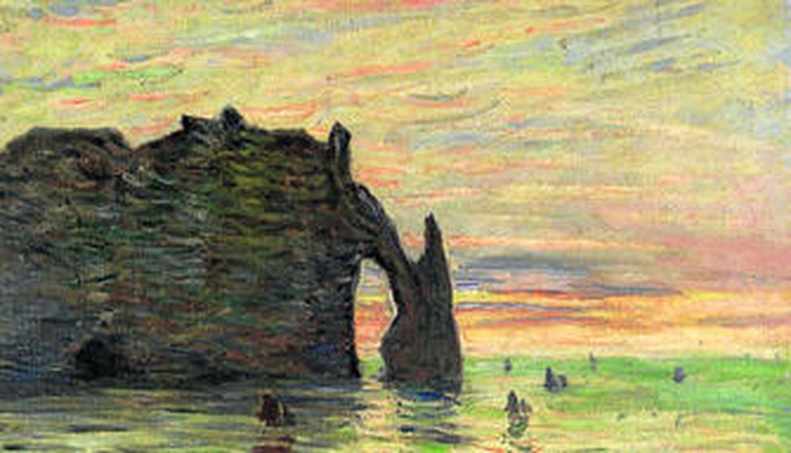 La muestra del Thyssen pretende analizar el papel de Monet en el desarrollo de la abstracción. En la imagen, 'Puesta de sol en Etretat' (1883).