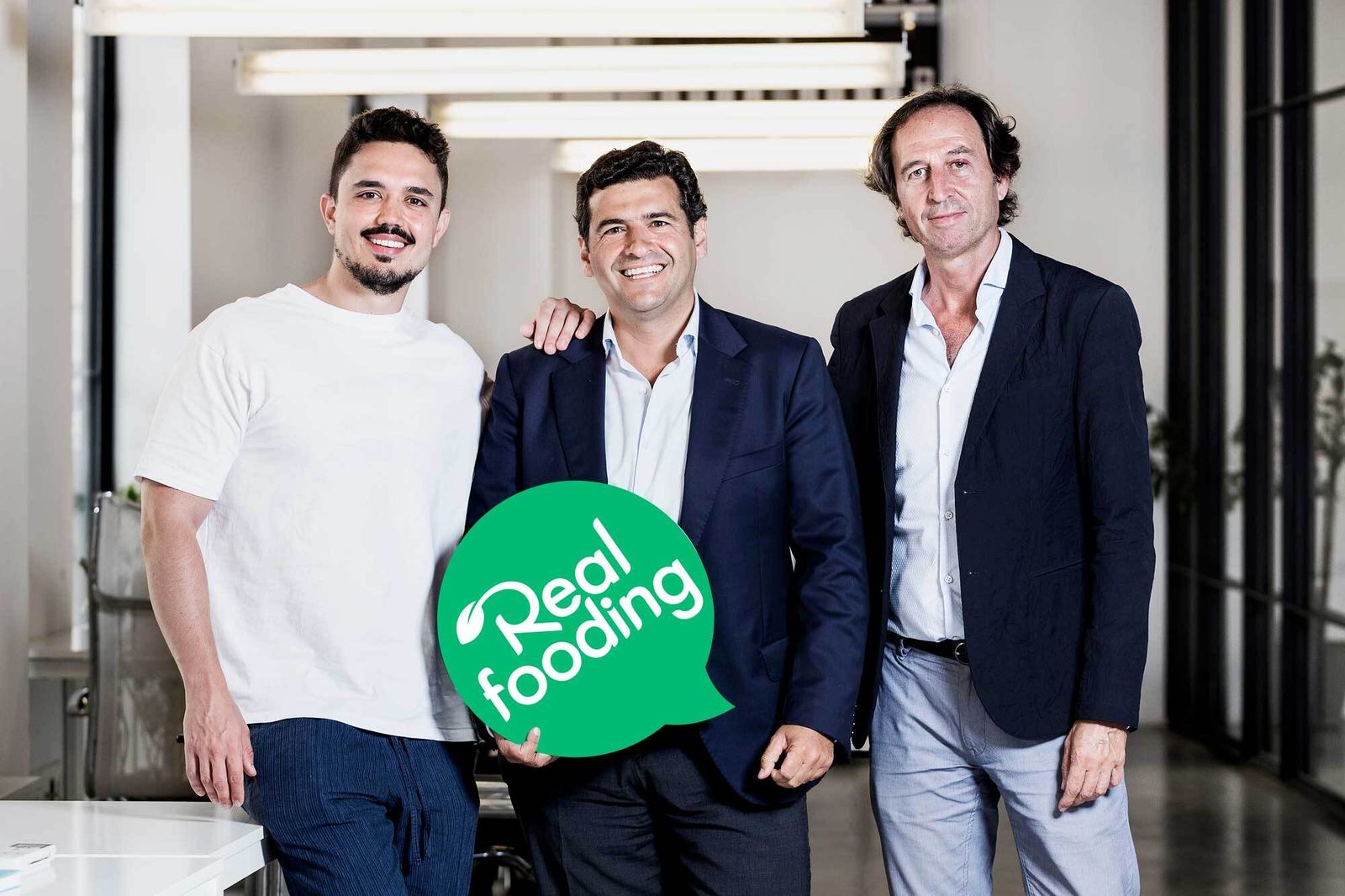 Carlos Ríos, Juan Ignacio Zoido y Enric Ezquerra (de izquierda a derecha), actuales socios y miembros del consejo de administración de Realfooding.