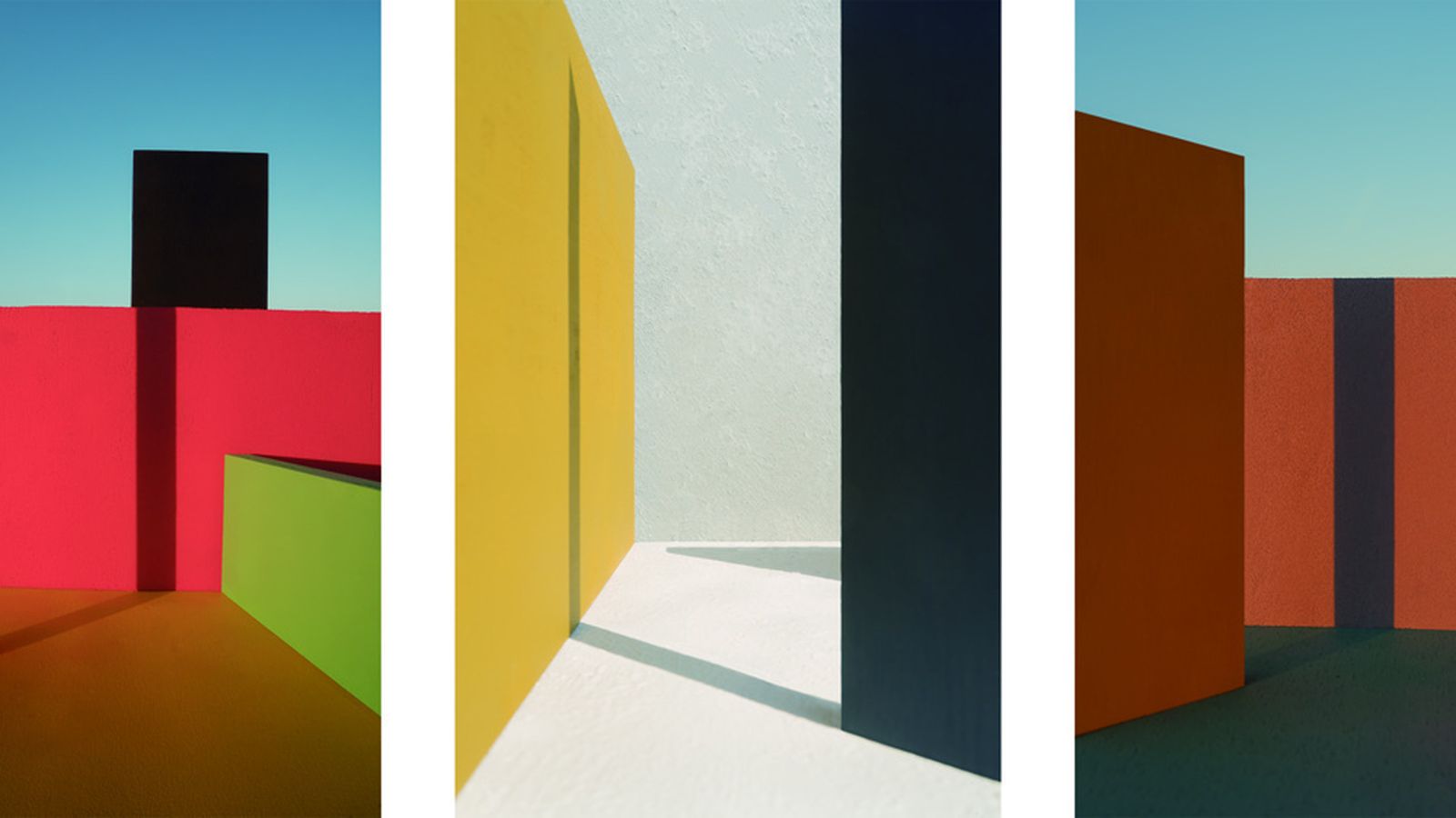 Un políptico de cinco fotografías de la serie 'BRG'.