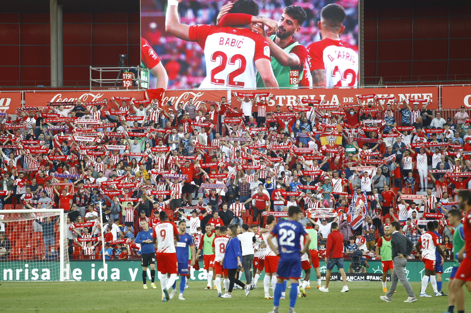 Imágenes del partido U.D. Almería-S.D. Amorebieta