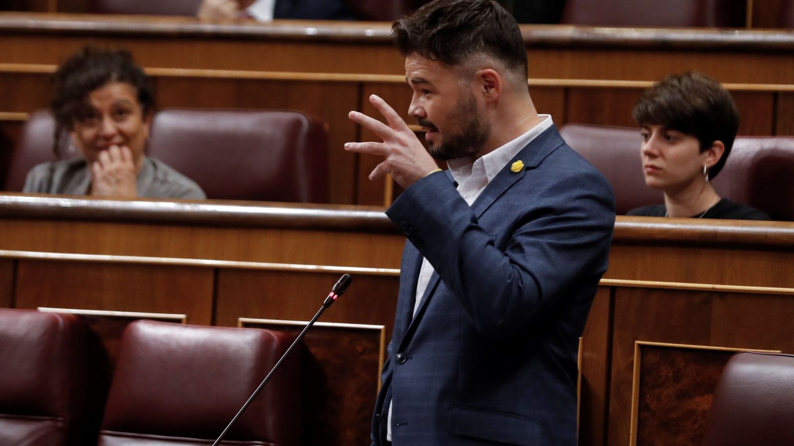 Gabriel Rufián, portavos de ERC.