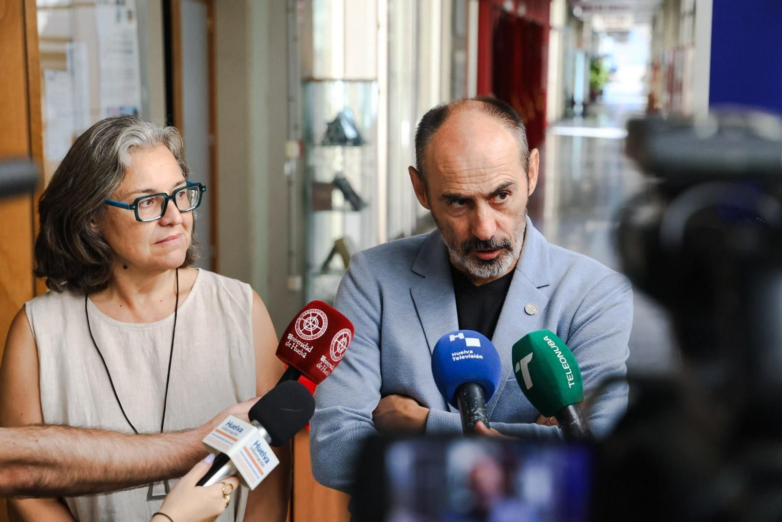 Imágenes de la recepción a los nuevos estudiantes Erasmus en la Universidad de Huelva