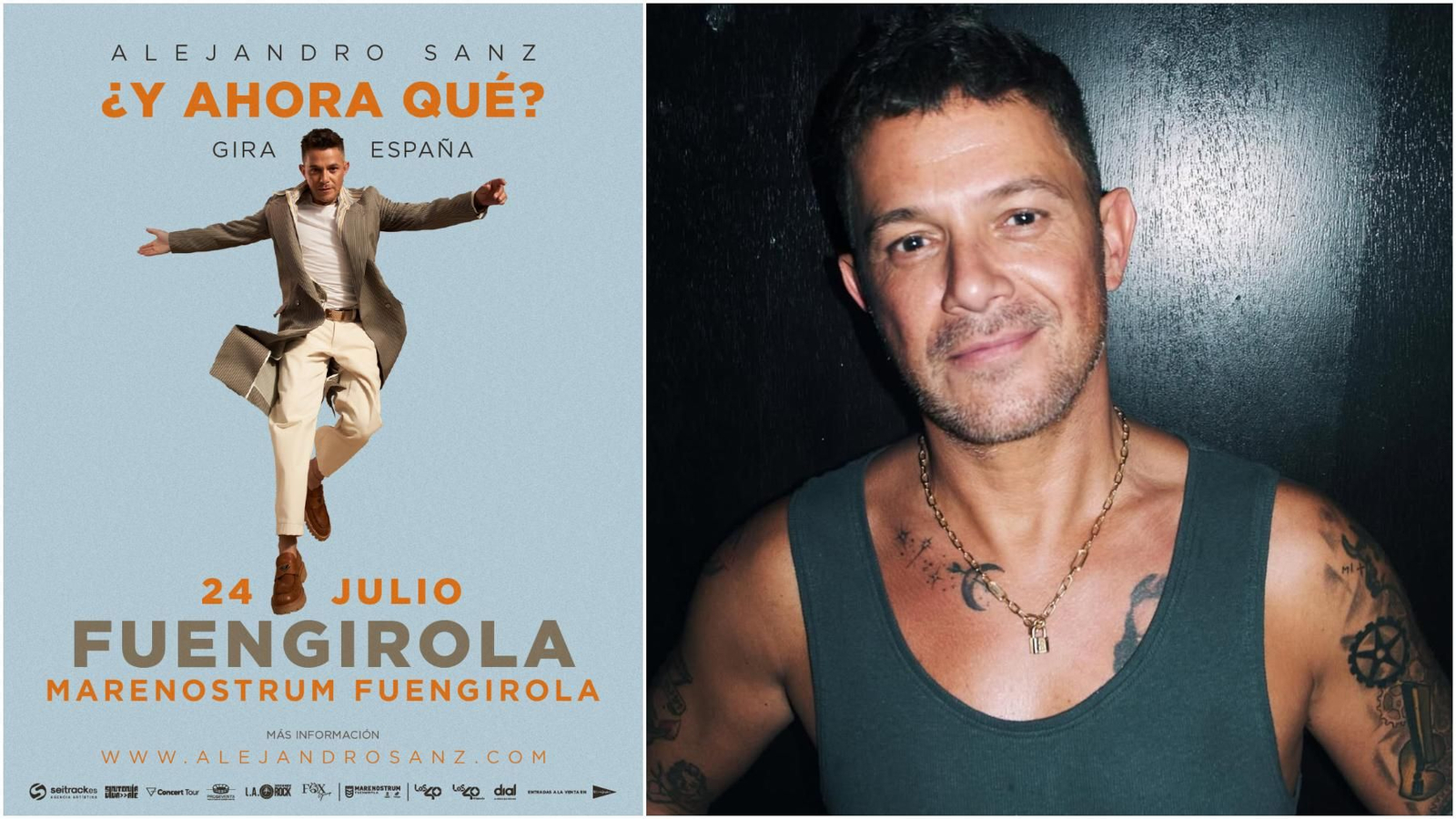 Alejandro Sanz anuncia nuevas fechas de su gira '¿Y ahora qué?'.
