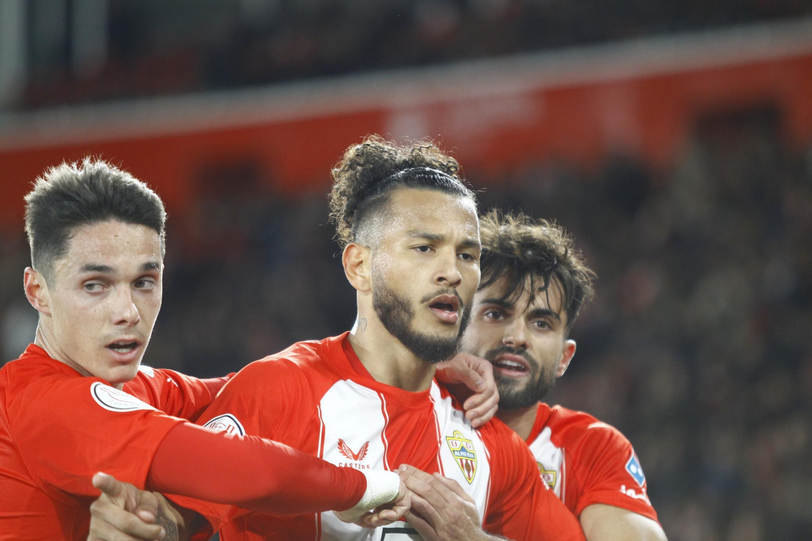 El partido U.D. Almería-C.D. Leganés de Copa del Rey, en imágenes