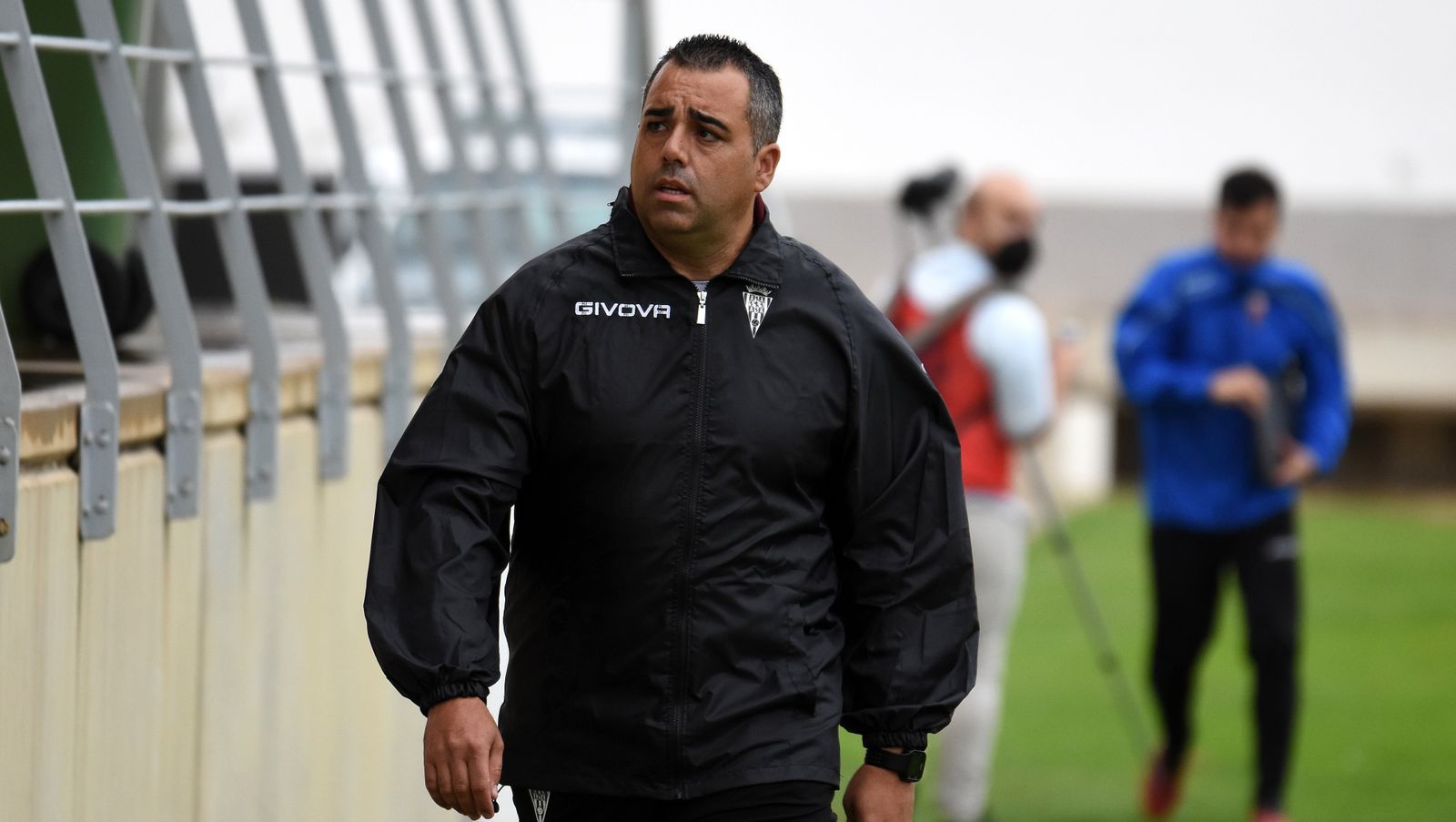 Germán Crespo, durante el partido en el Ciudad de Lepe.