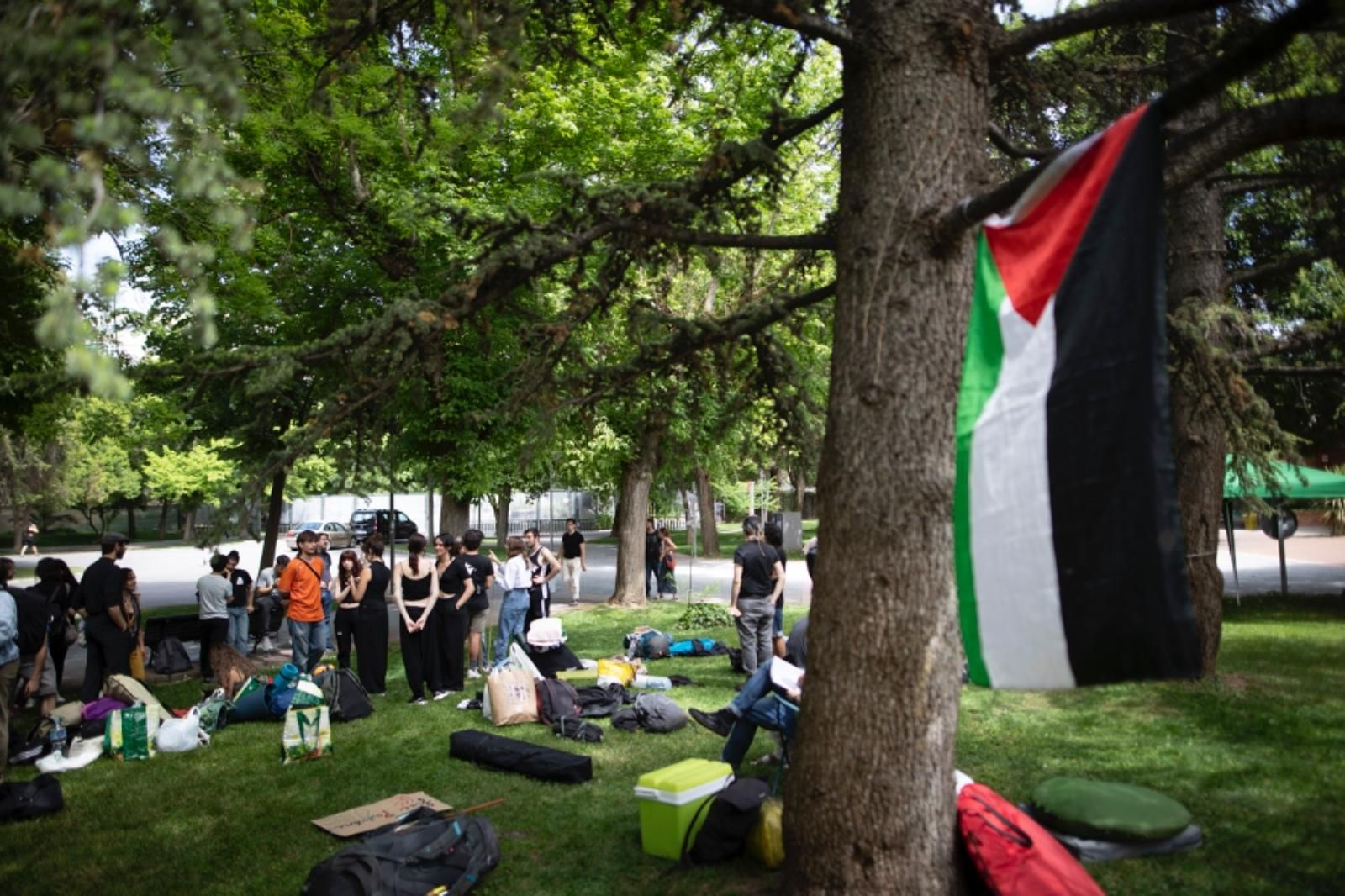 Los estudiantes de Granada se preparan para una acampada solidaria por Palestina