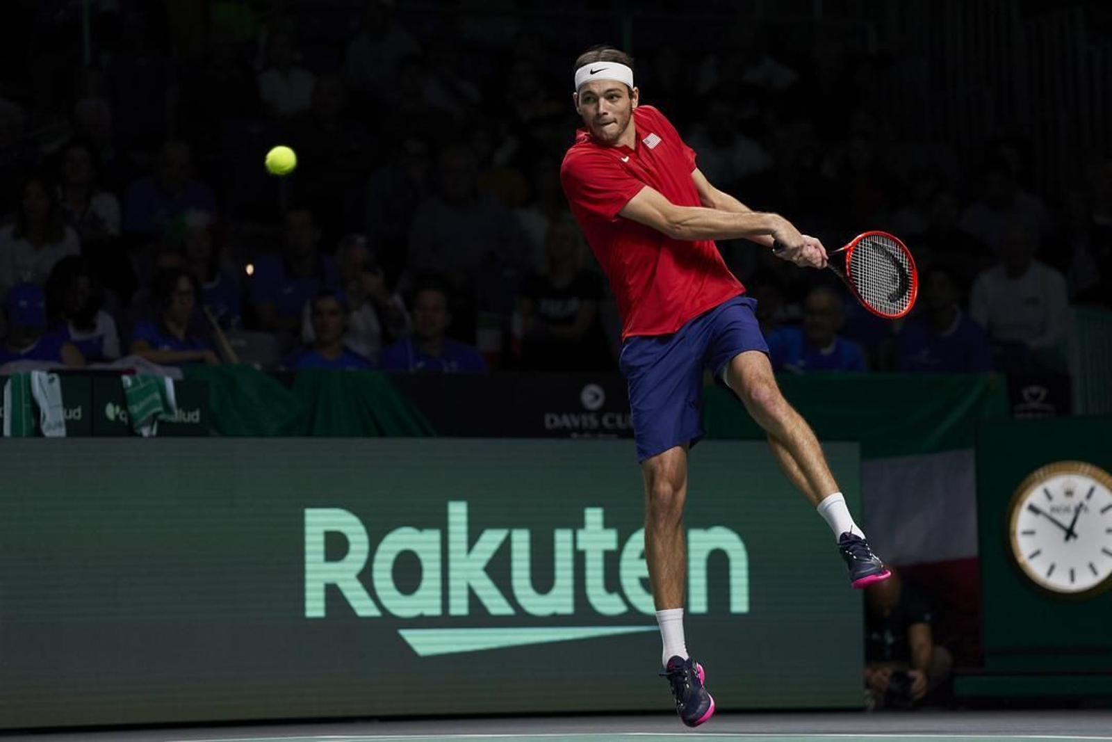 Taylor Fritz - Lorenzo Musetti de la Copa Davis de Málaga, en fotos