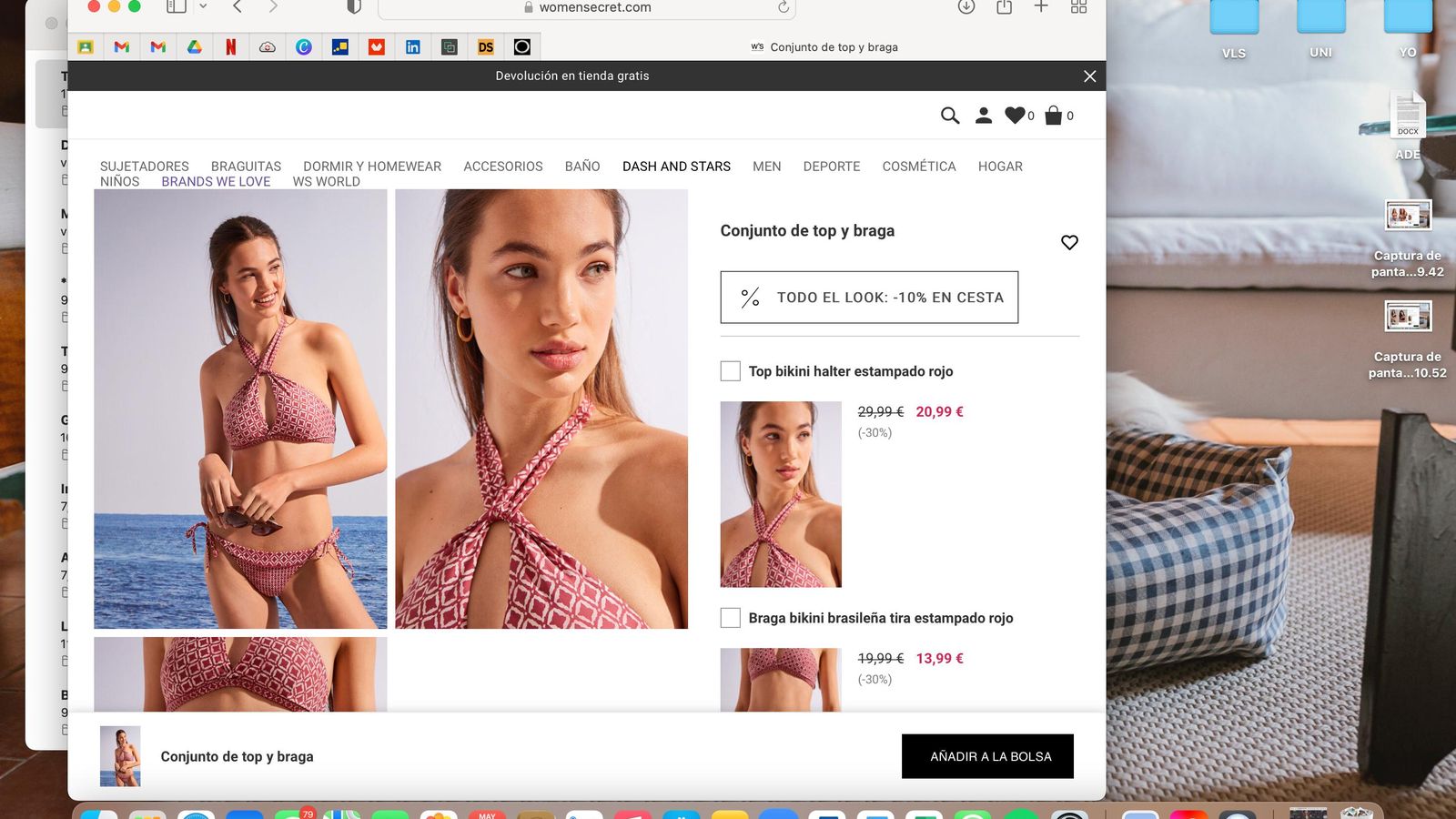 LOOK - ESTAMPADO ROJO