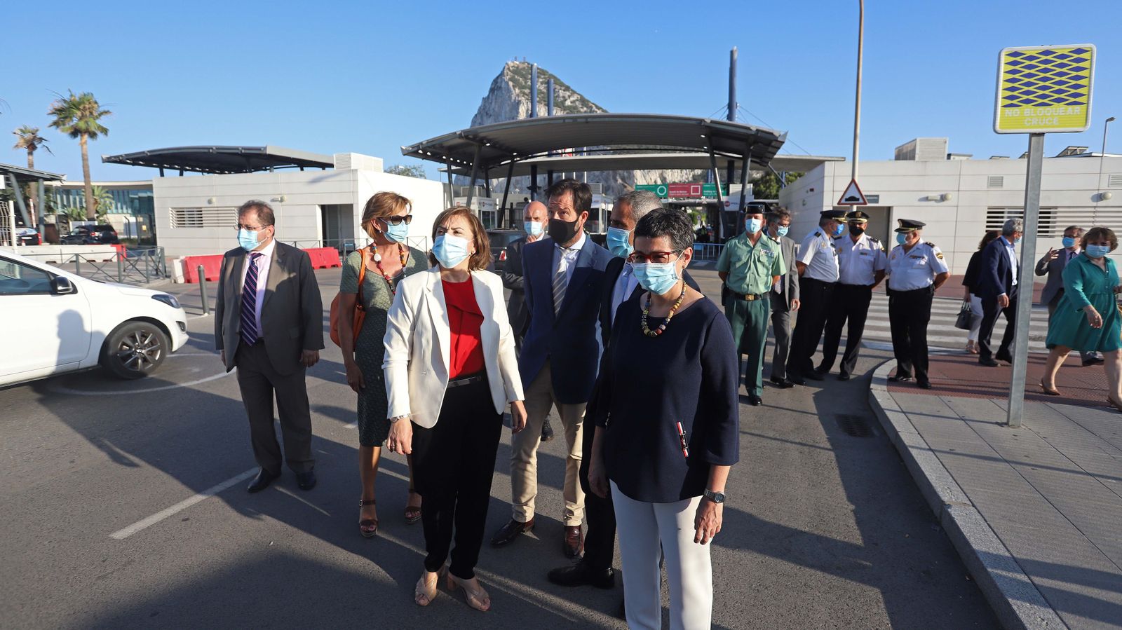 Visita de Arancha González Laya a La Línea y la Verja de Gibraltar