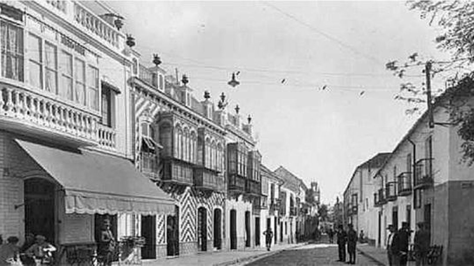 La calle Convento, a pocos metros nació Juan Ignacio de Vicente Lara.