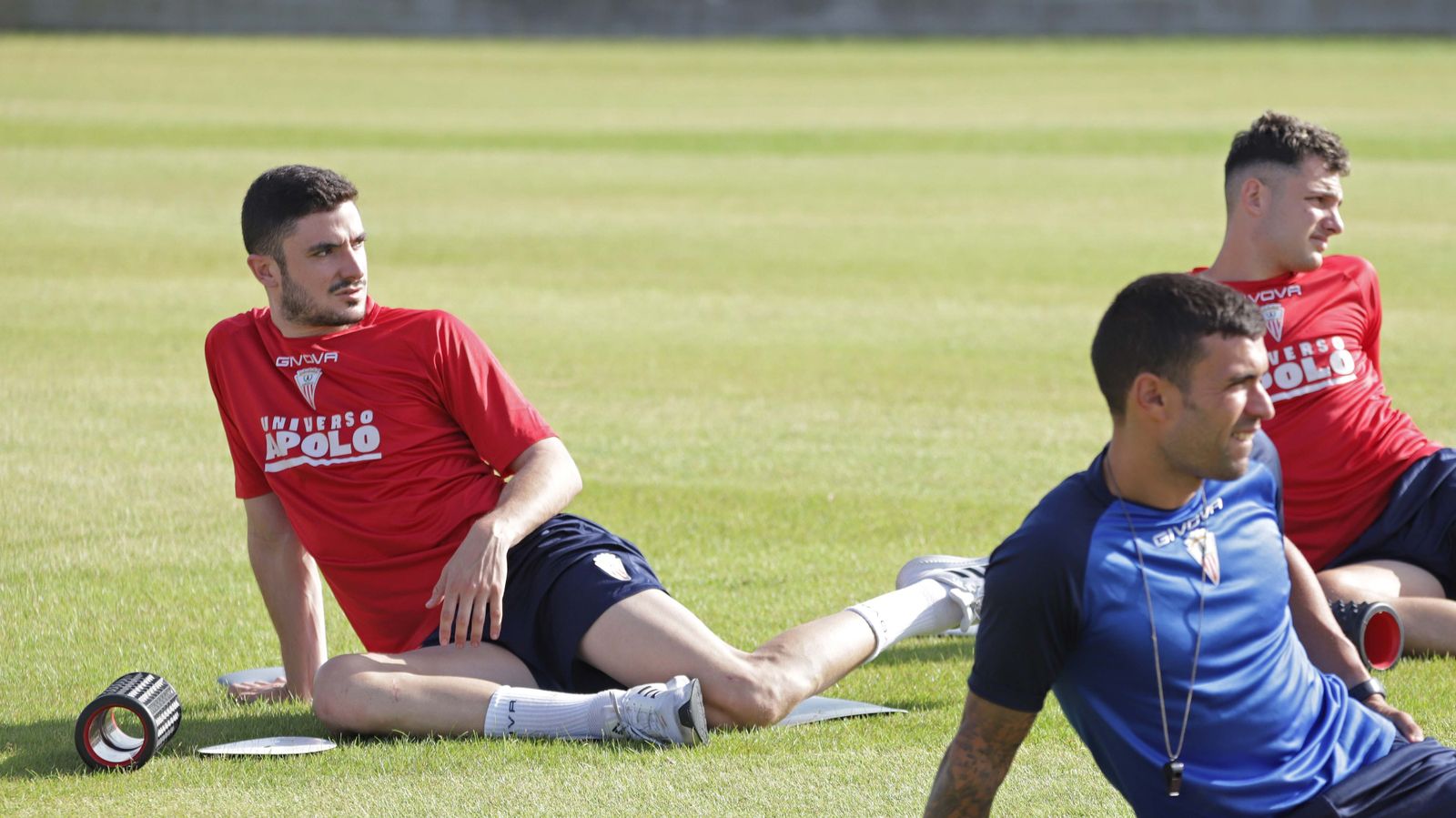 Ferni, durante un estiramiento.