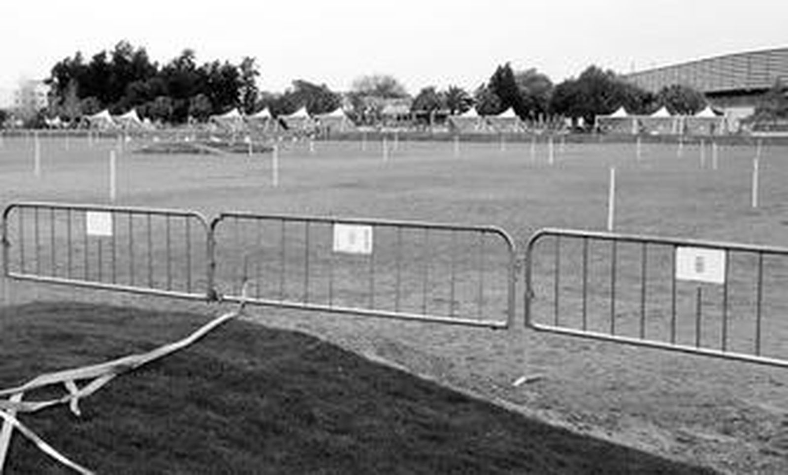 Imagen de la pradera hípica, la alternativa que tiene el equipo azulino para iniciar sus entrenamientos.