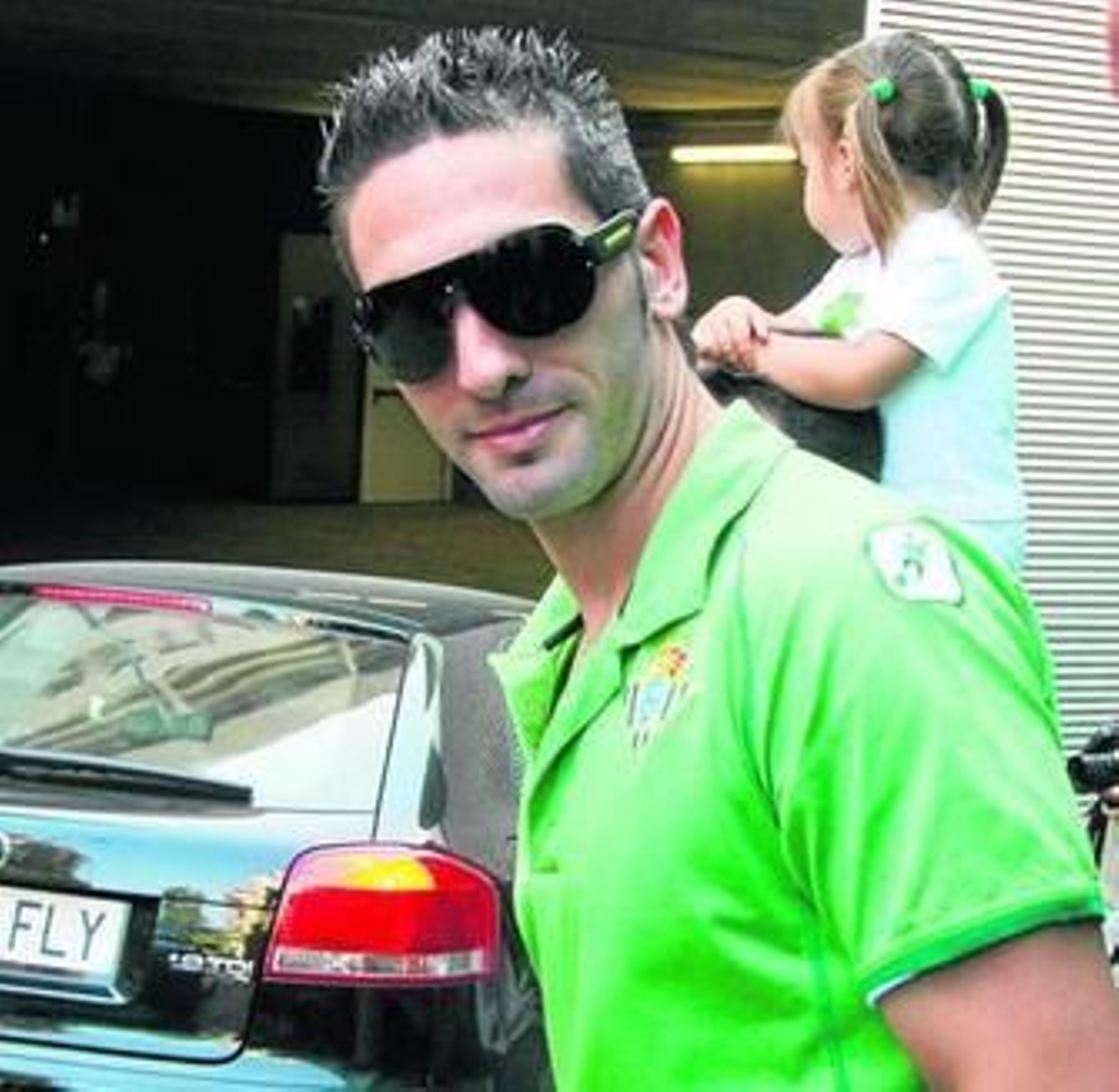 Arzu, antes de uno de los últimos desplazamientos con el Betis.