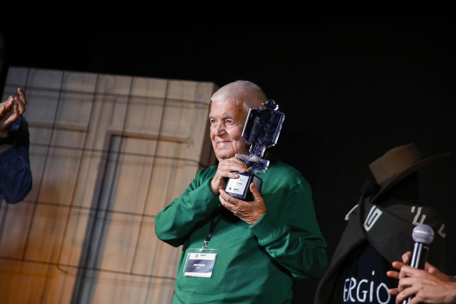 Las imágenes del premio desierto de Tabernas a Eugenio Alabiso en el Almería Western Film Festival