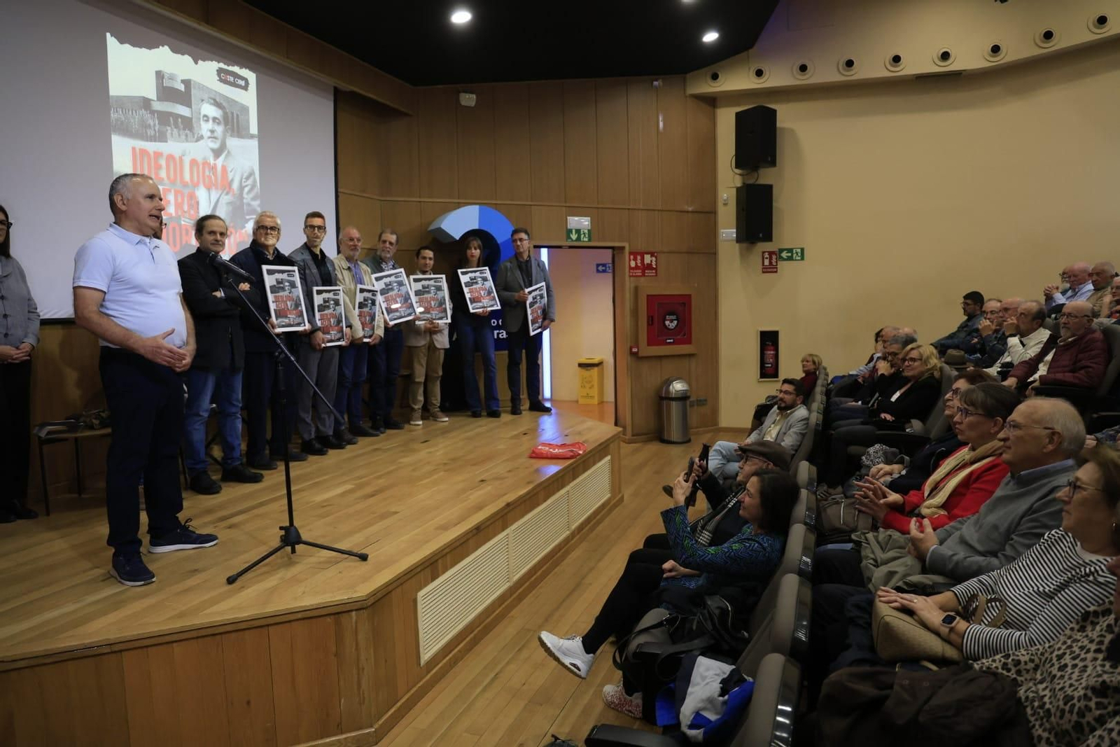 La presentación del documental 'Ideología, acero y hormigón'.