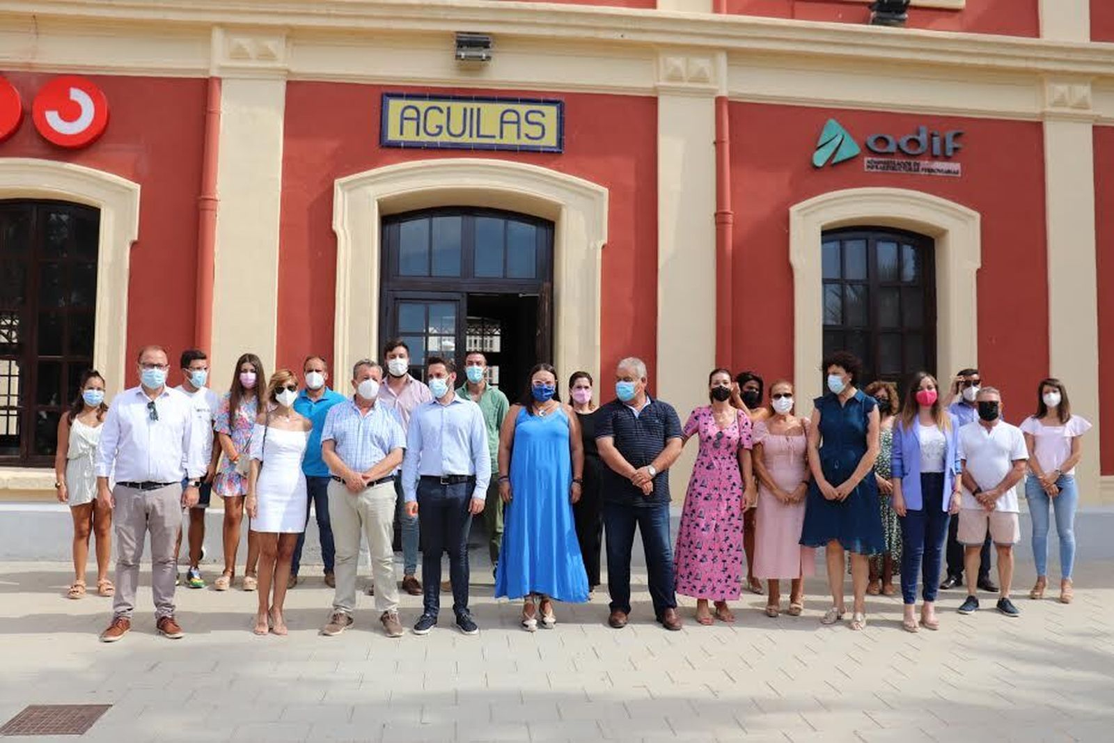 La reinvindicación tuvo lugar en la estación de Águilas de esta línea férrea de cercanía