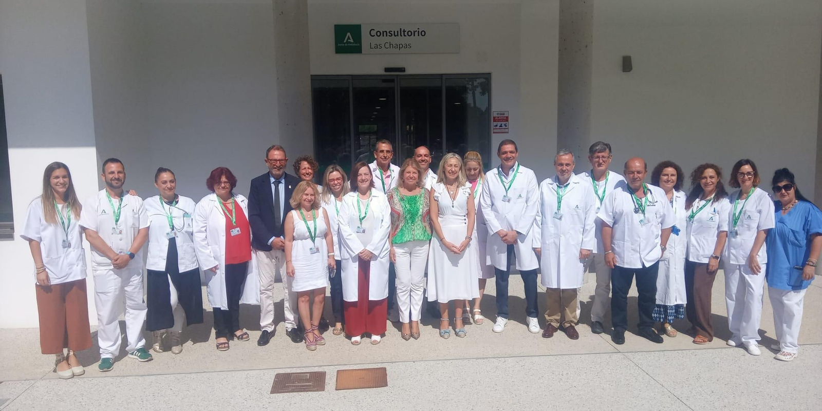 La inauguración del nuevo consultorio de Las Chapas.