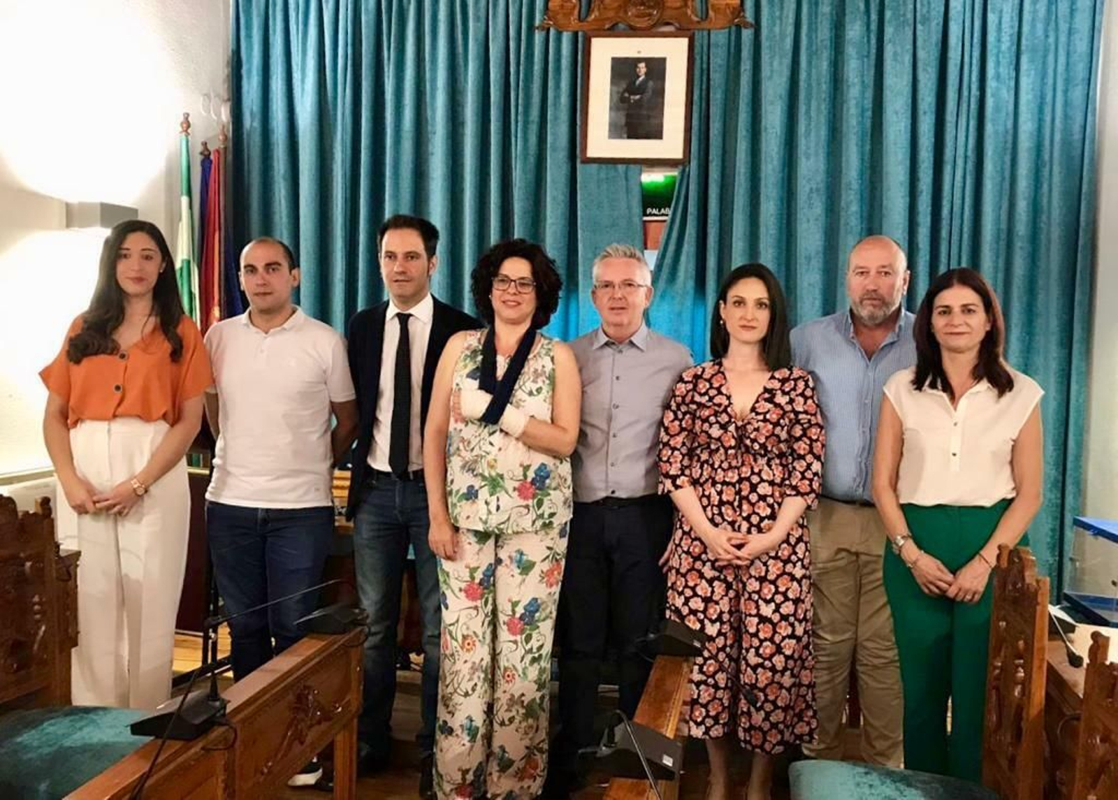 El equipo de gobierno de Castro del Río.