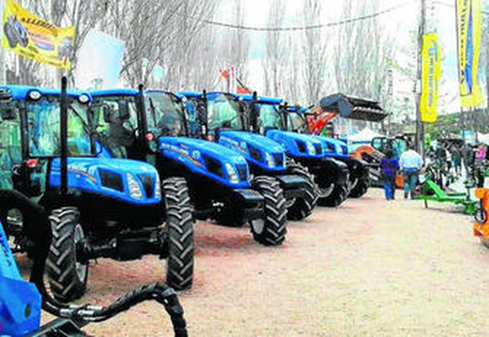 Una de la exposiciones dedicada a la última tecnología maquinaria agrícola.