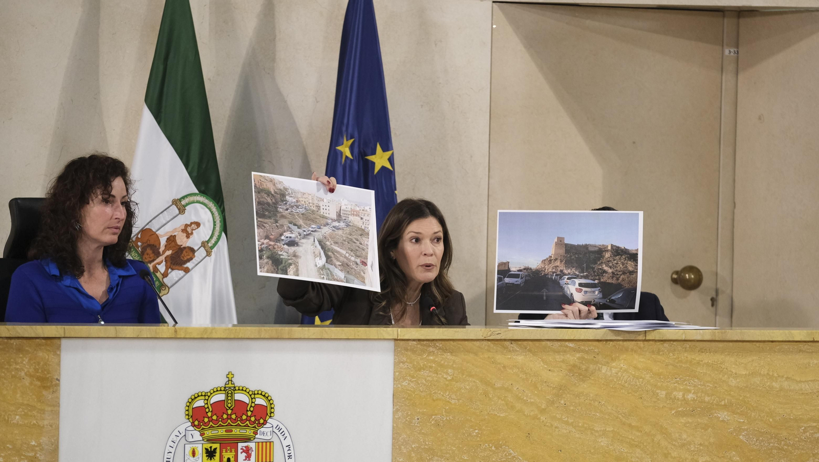 Imágenes del Pleno del Ayuntamiento de Almería sobre el estado de la Ciudad