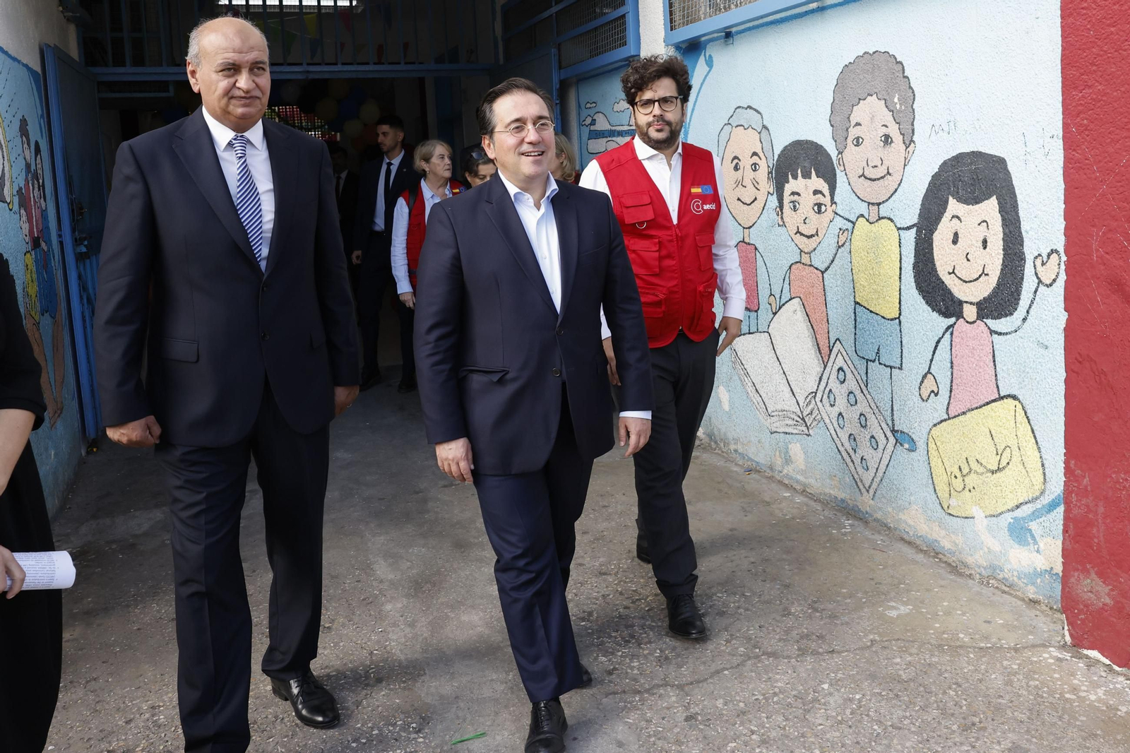 Albares, durante la reciente visita a Jordania.
