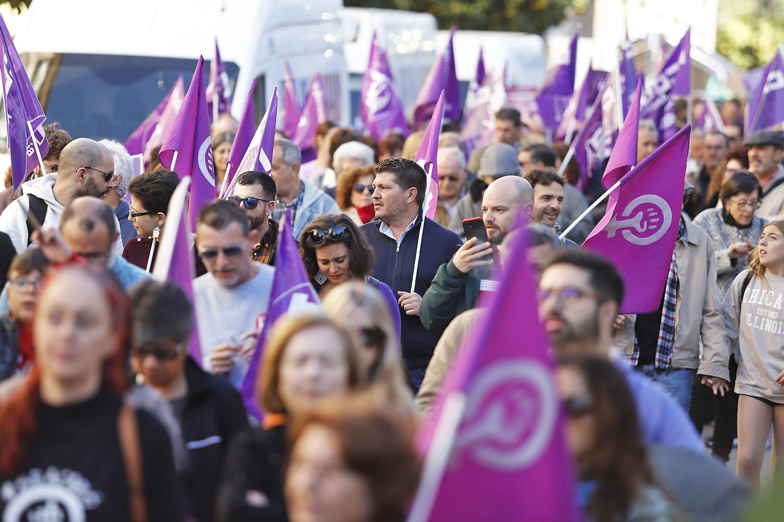 Imágenes de la manifestación del 25N contra la violencia hacia la mujer