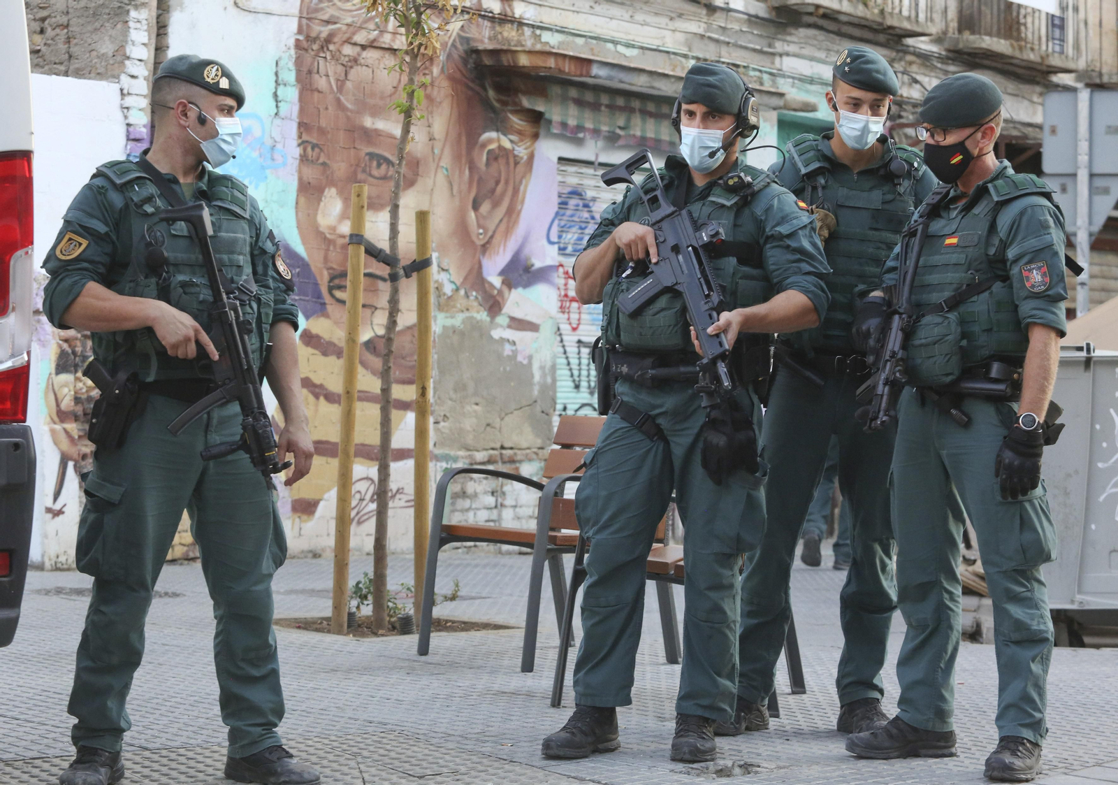 Las fotos de la operación de la Guardia Civil contra el terrorismo internacional en Málaga
