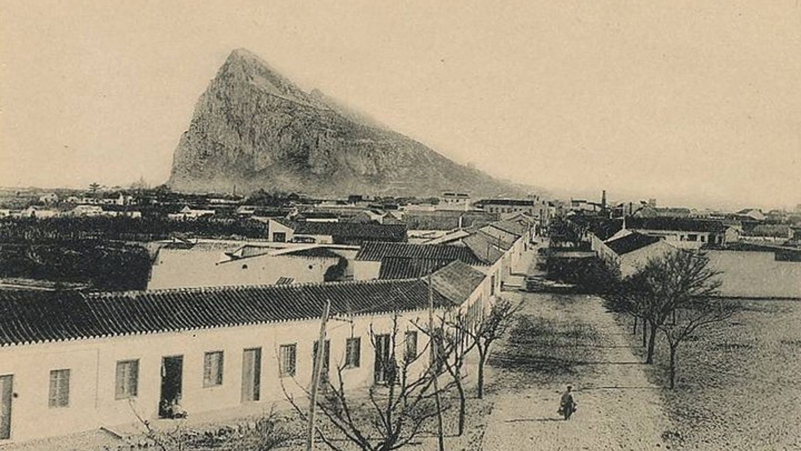 Una imagen de época de Gibraltar.