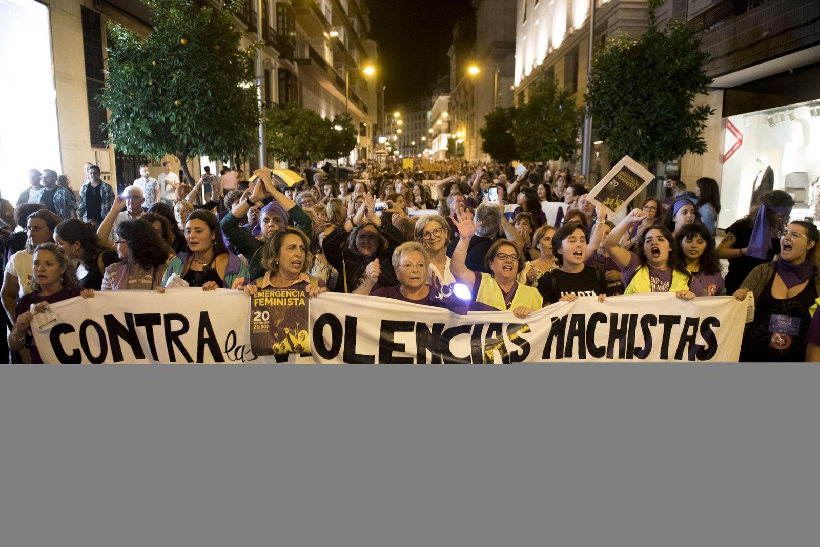 Imágenes de la manifestación por la 'emergencia feminista'