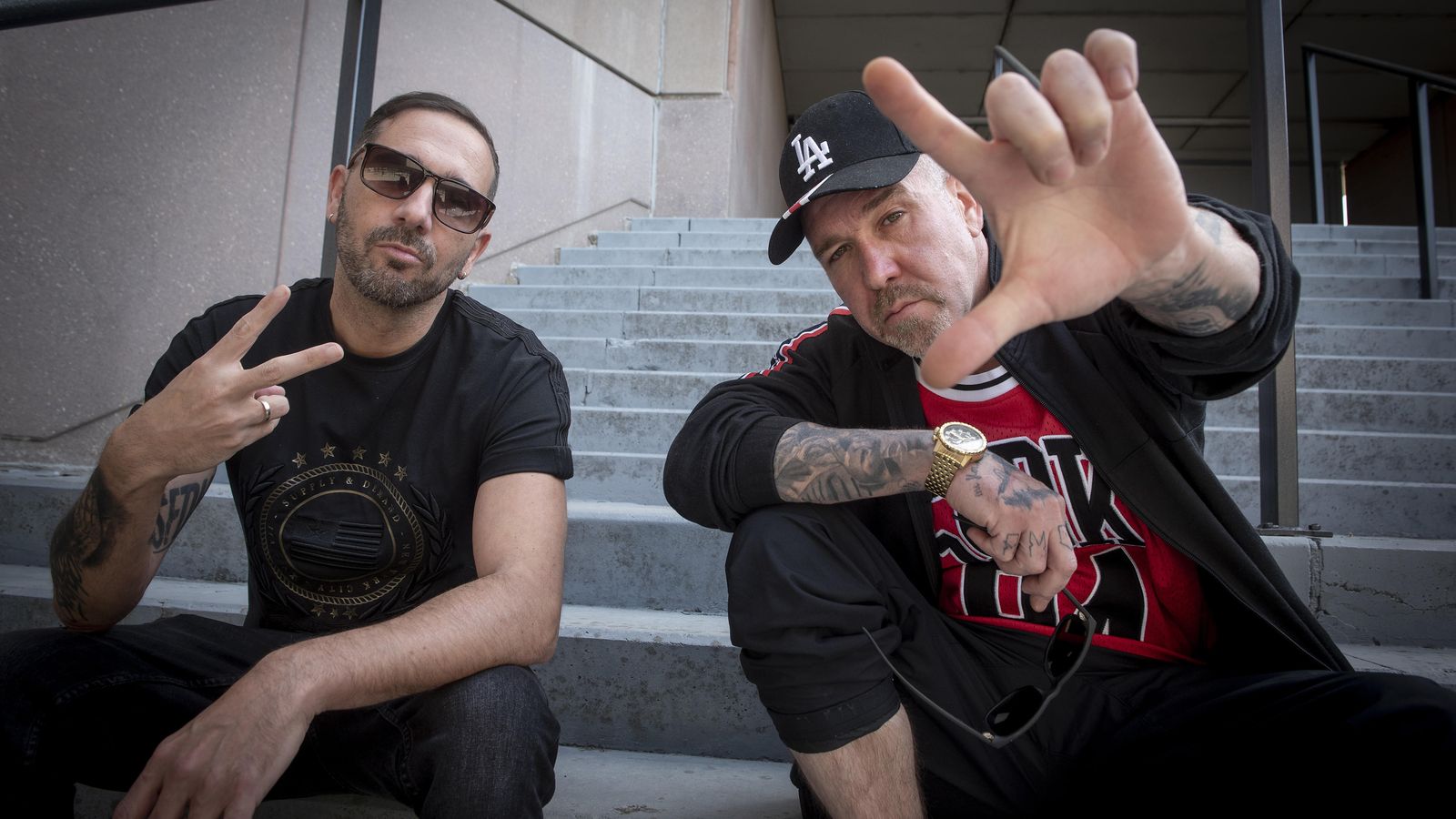 El dúo SFDK en el Estadio de La Cartuja.