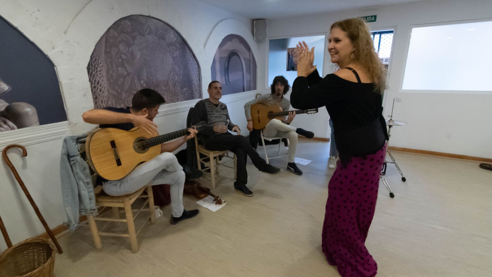 Las fotos del ensayo del ultimo espectaculo de Mónika Bellido